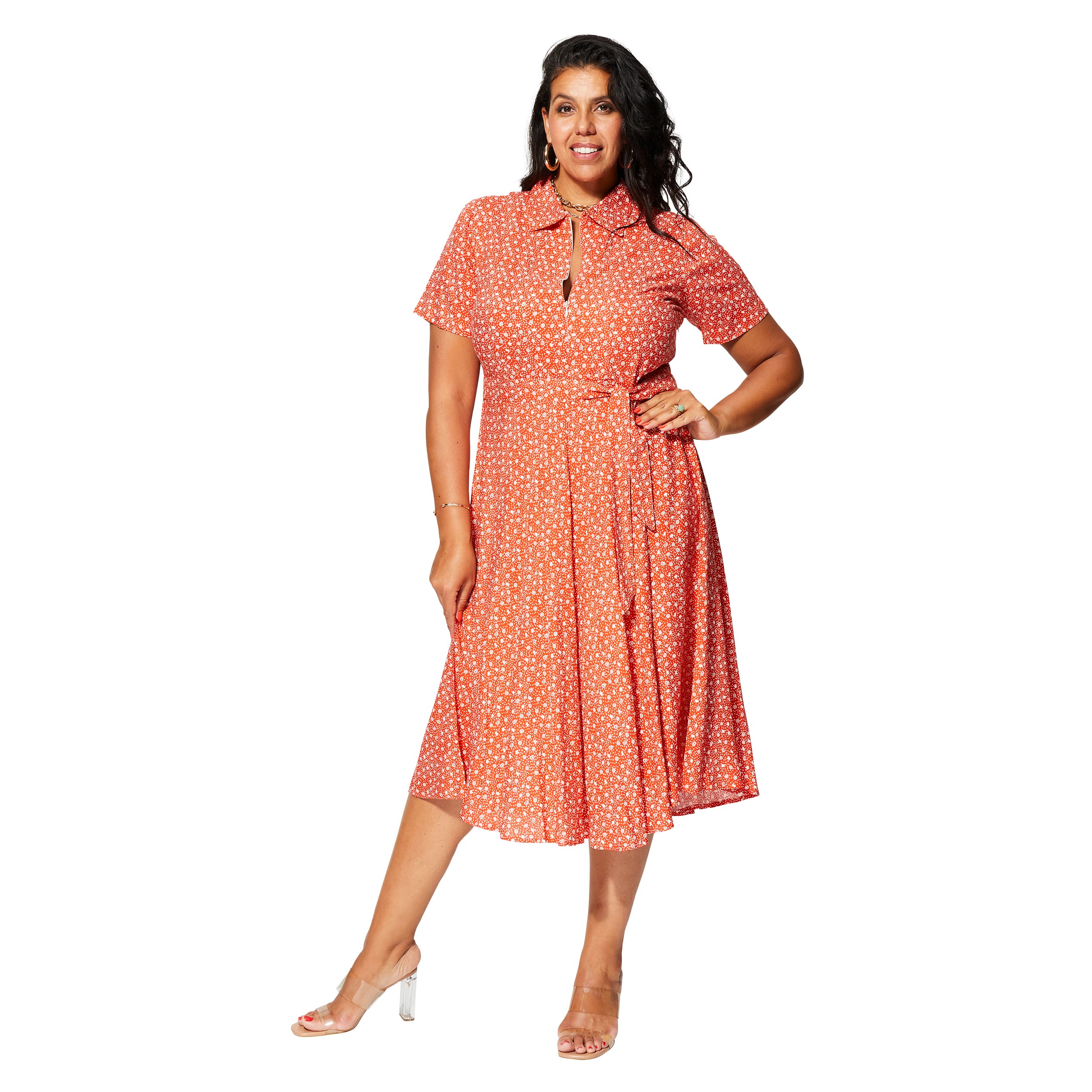 Robe été mi-longue manches courtes Mahinder - Akoustik Online
