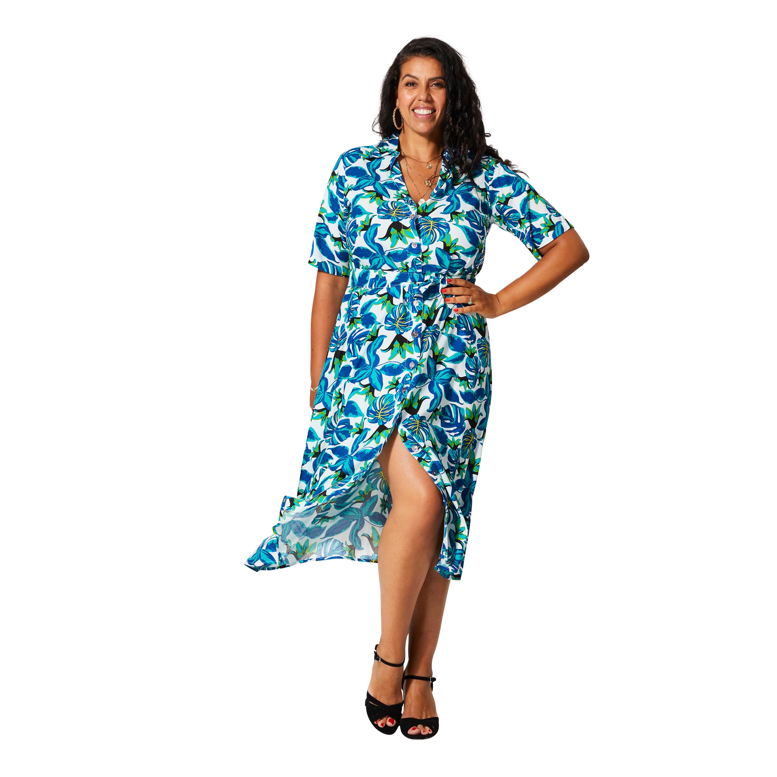 Robe été mi-longue manches courtes Charnette - Akoustik Online