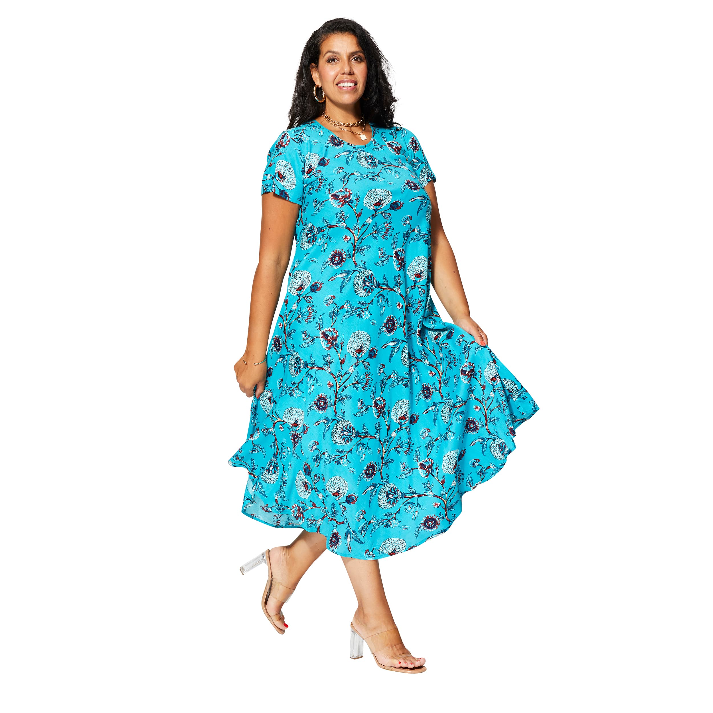 Robe été mi-longue manches courtes Yan - Akoustik Online