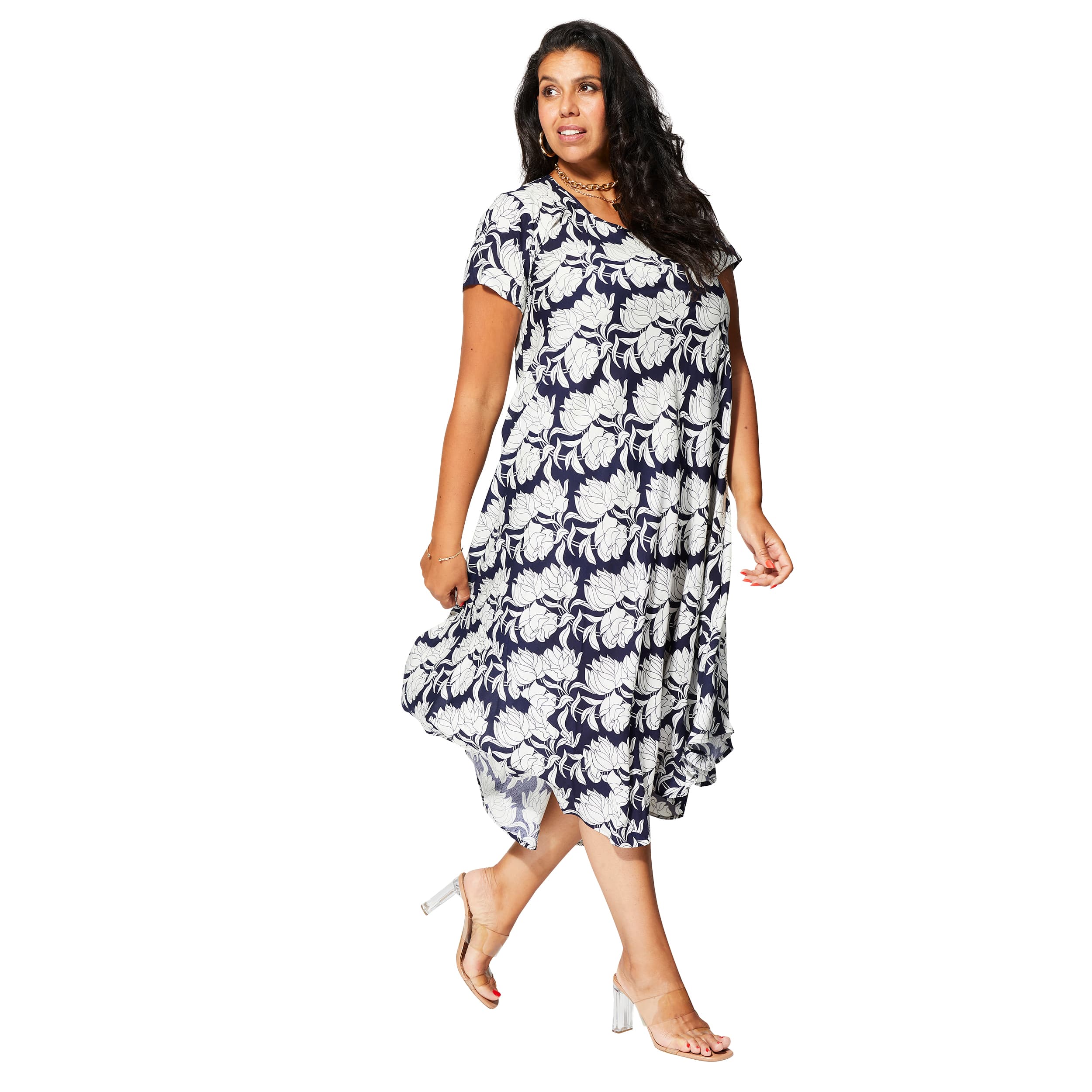 Robe été mi-longue manches courtes Naji - Akoustik Online