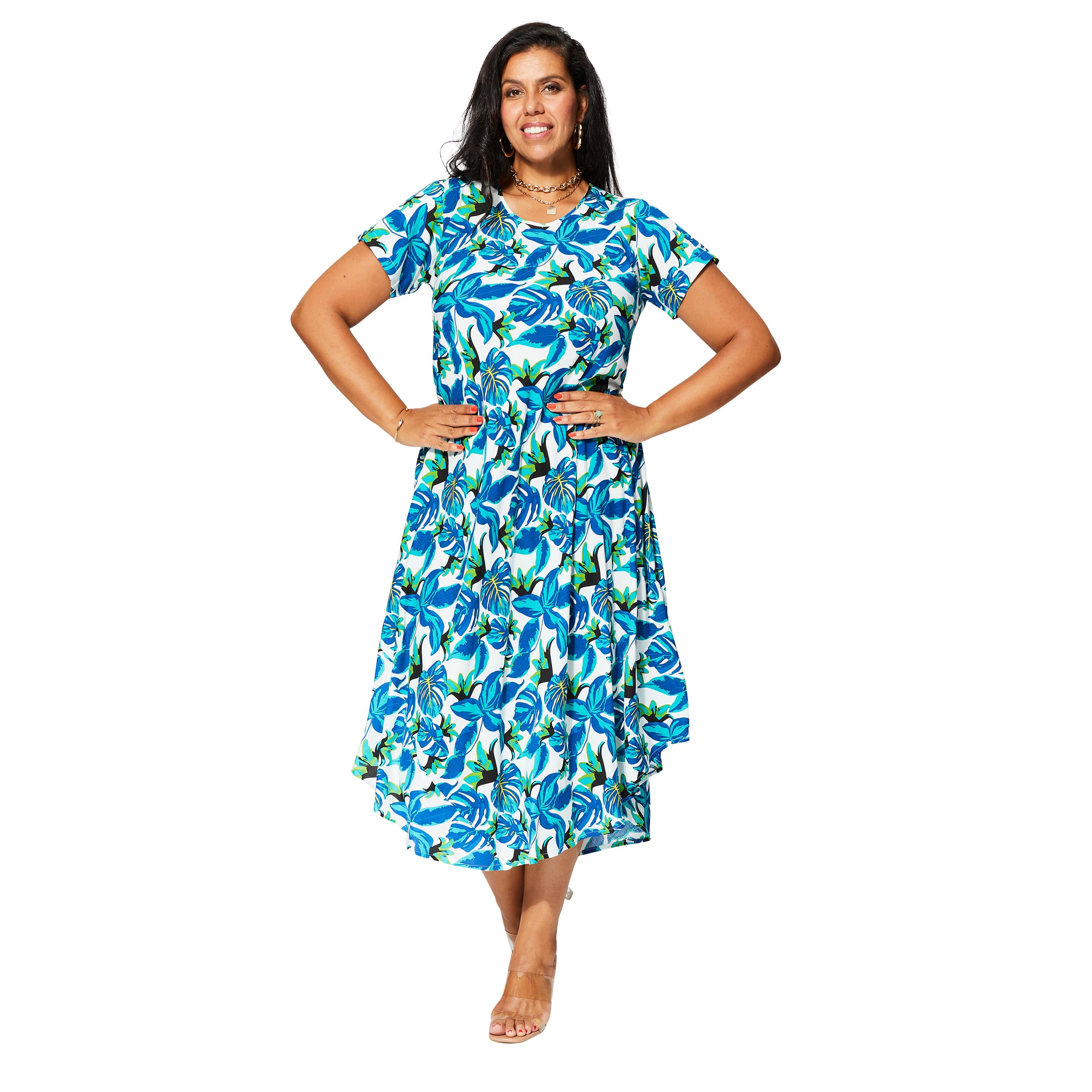 Robe été mi-longue manches courtes Zsuzsanna - Akoustik Online