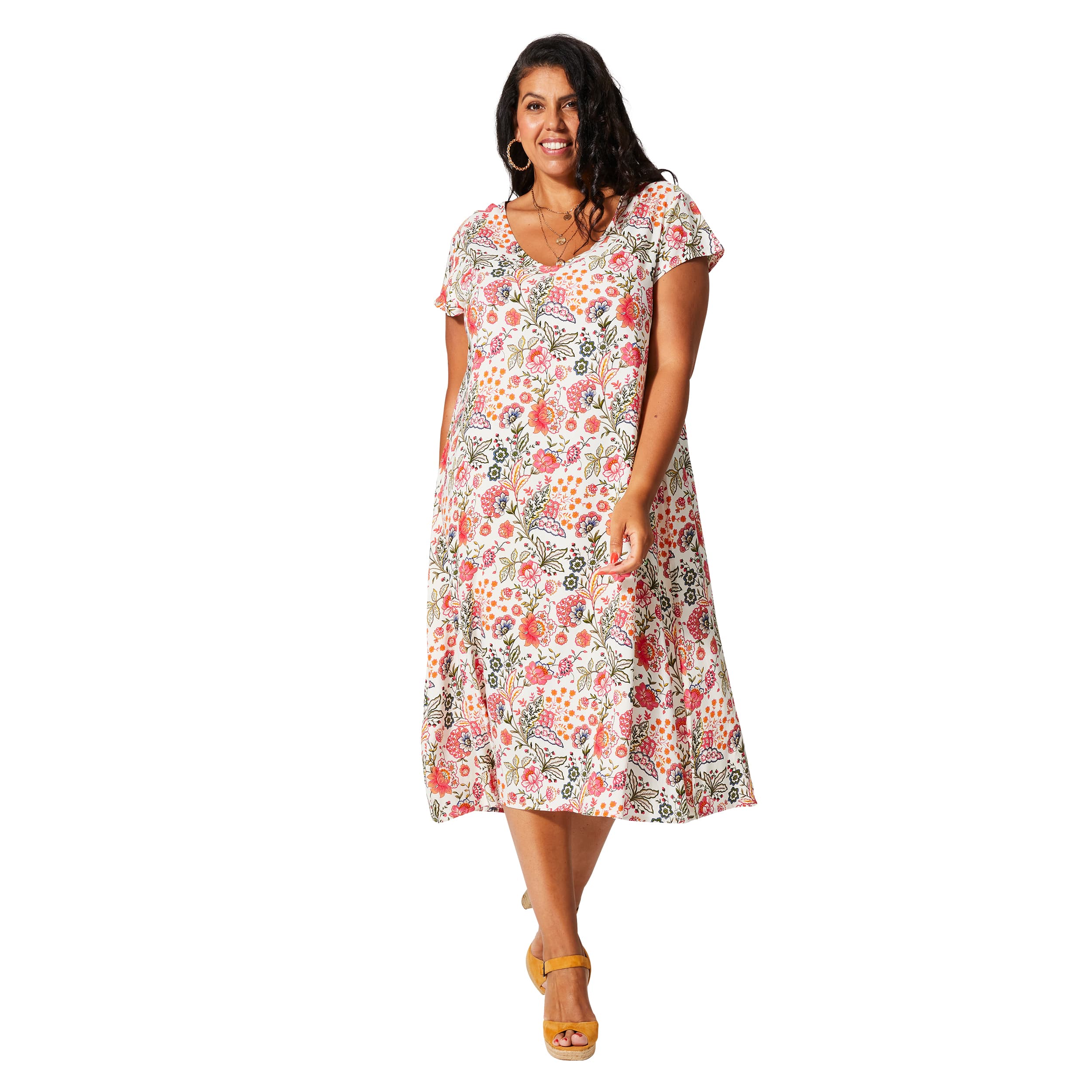Robe été mi-longue manches courtes Carlo - Akoustik Online