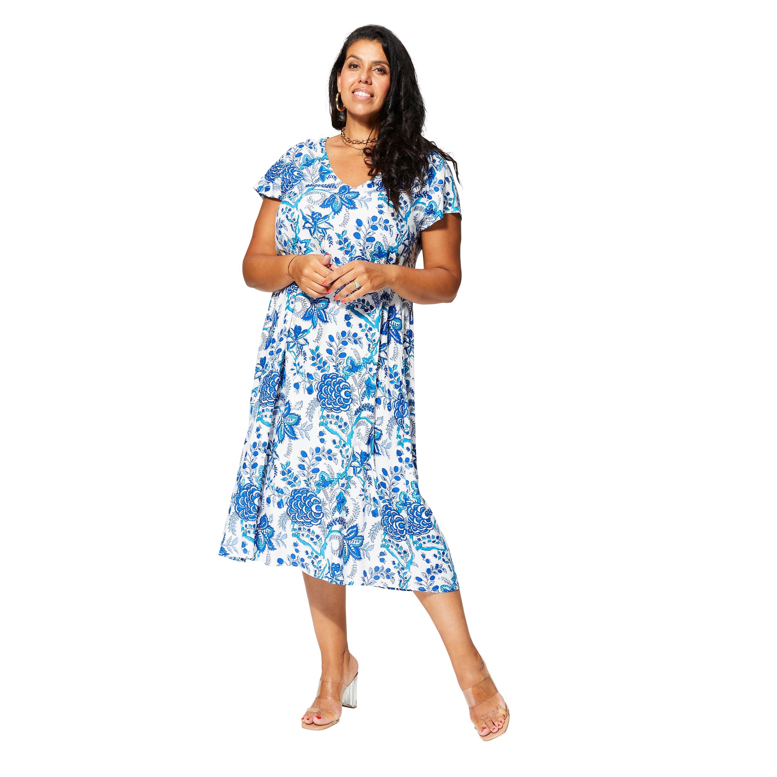 Robe été mi-longue manches courtes Madhu - Akoustik Online