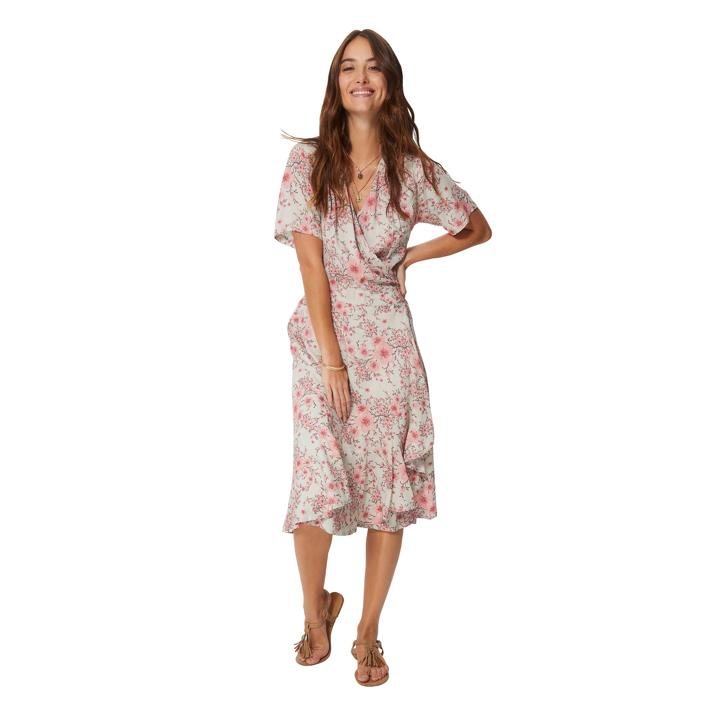 Robe été mi-longue manches courtes Paisleigh - Akoustik Online