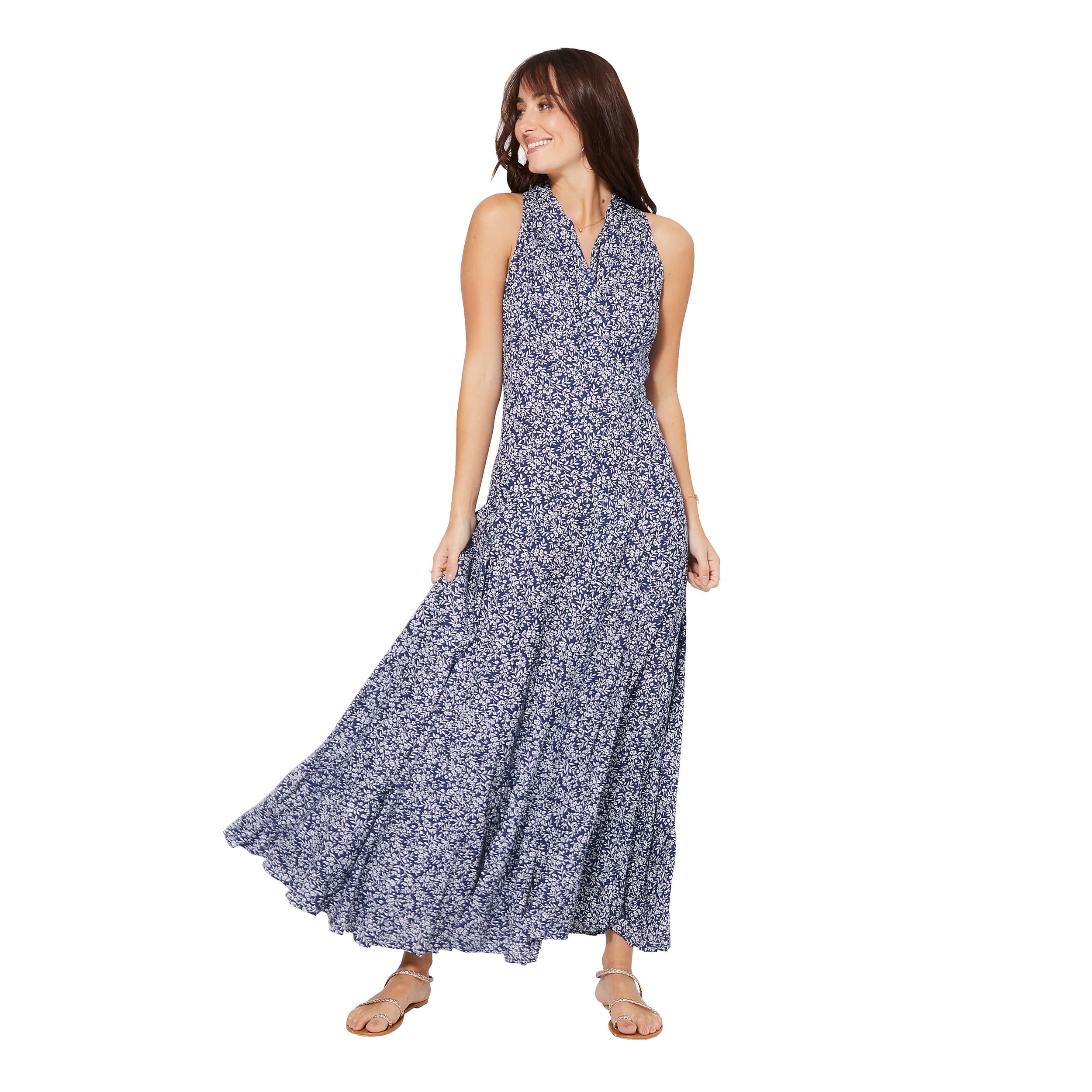 Robe été longue sans manches Alessandro - Akoustik Online