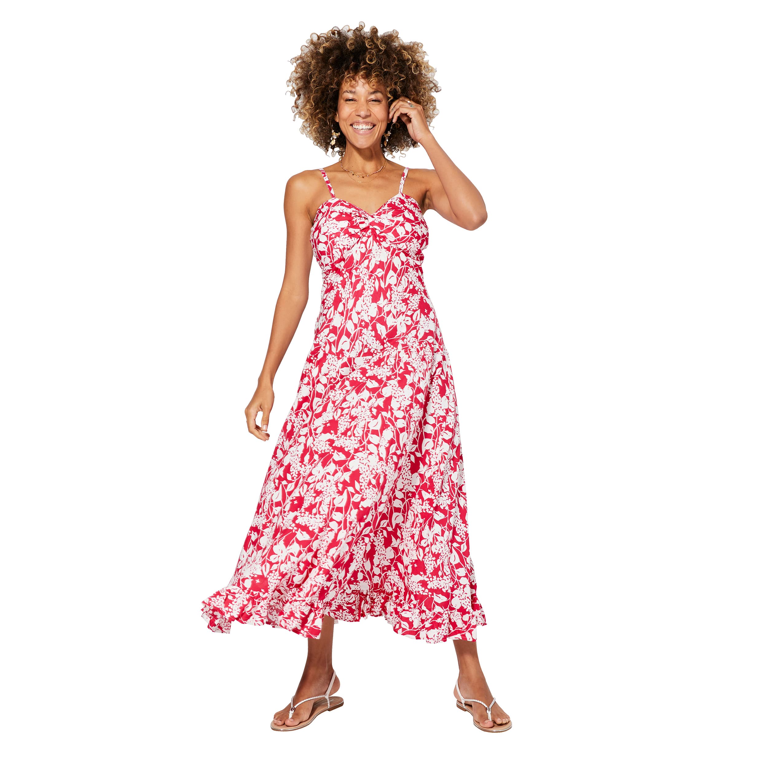Robe été longue sans manches Marajha - 100% viscose - Akoustik Online