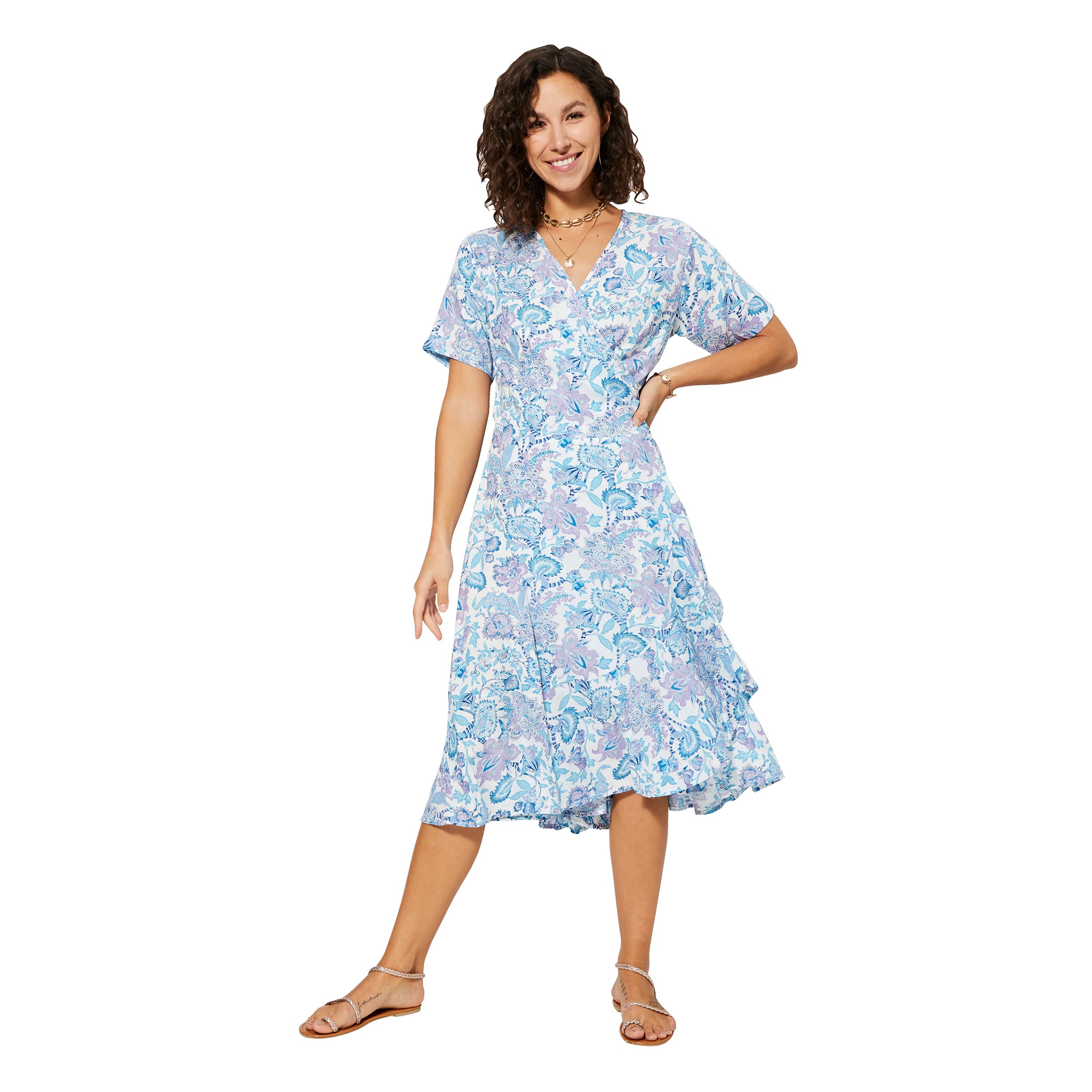 Robe été mi-longue manches courtes Tameka - Akoustik Online