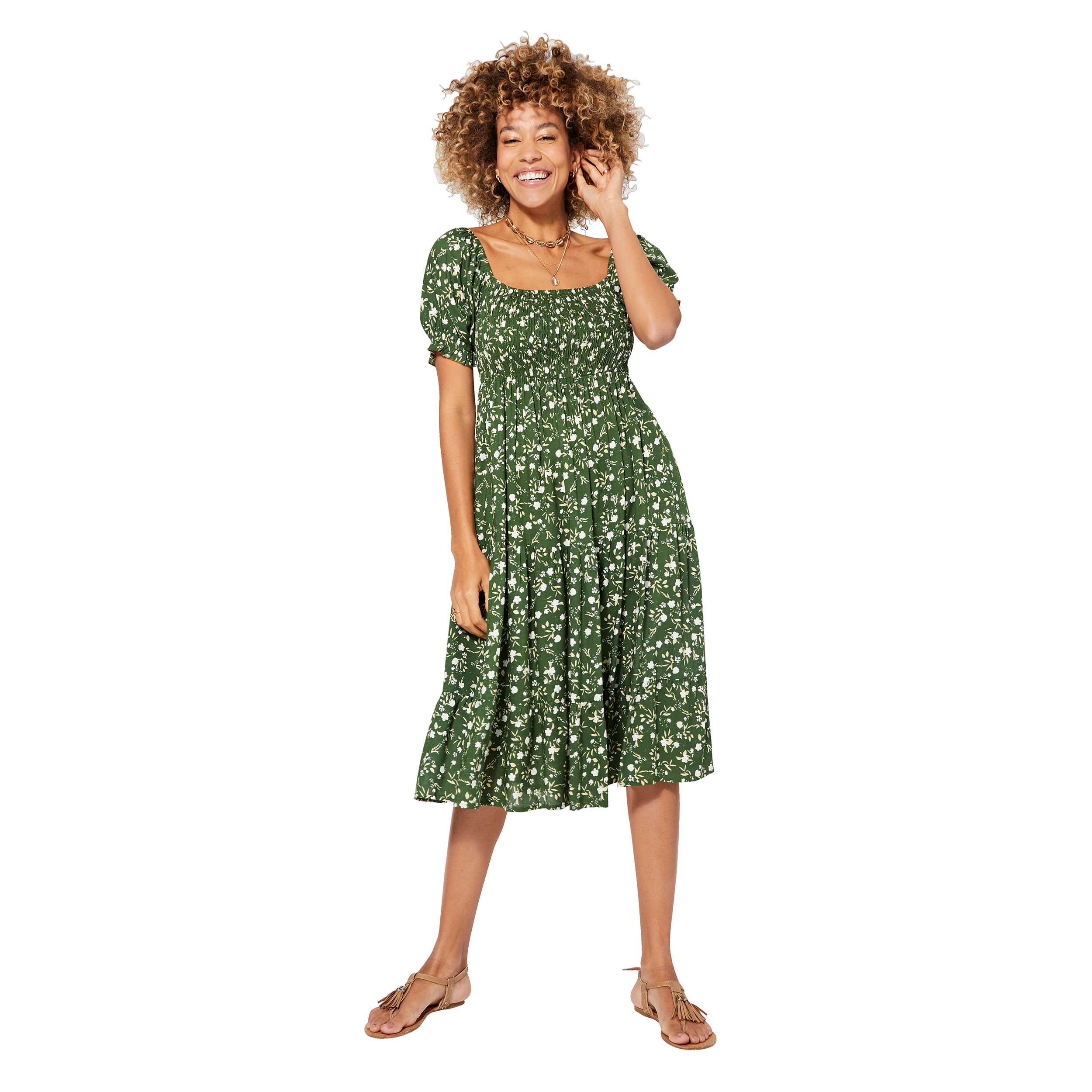 Robe été mi-longue manches courtes Finola - Akoustik Online