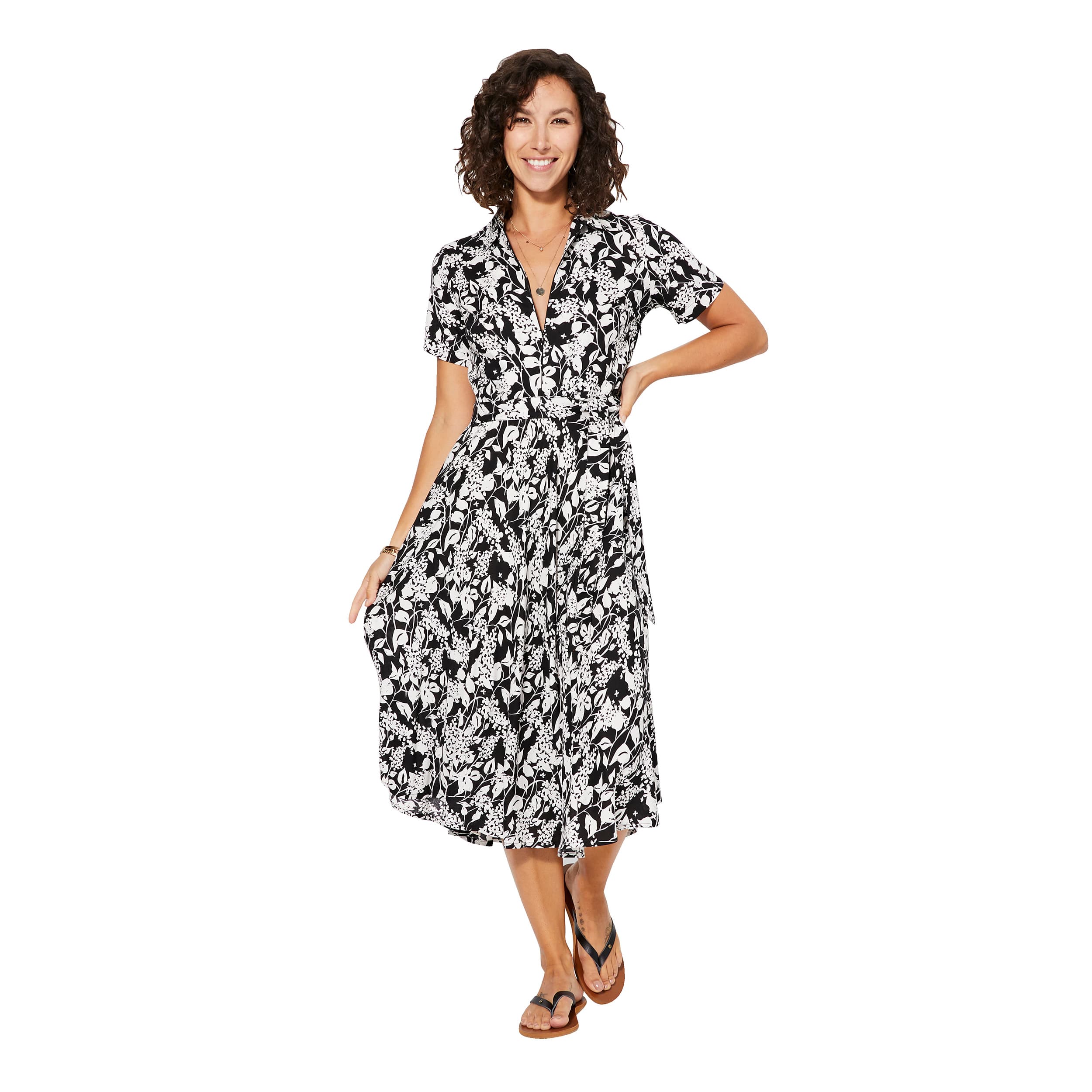 Robe été mi-longue manches courtes Alia - Akoustik Online