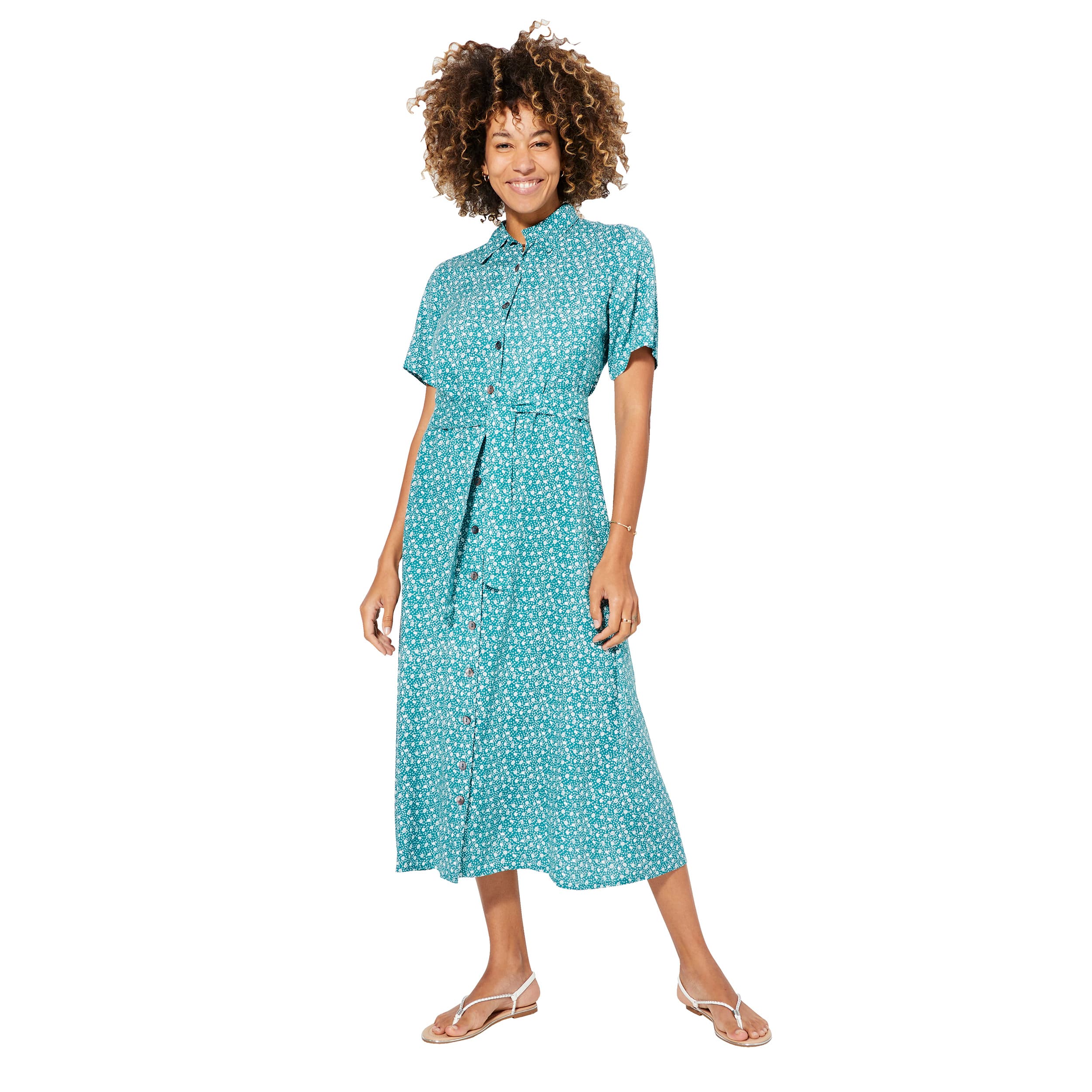 Robe été mi-longue manches courtes Aliah - Akoustik Online