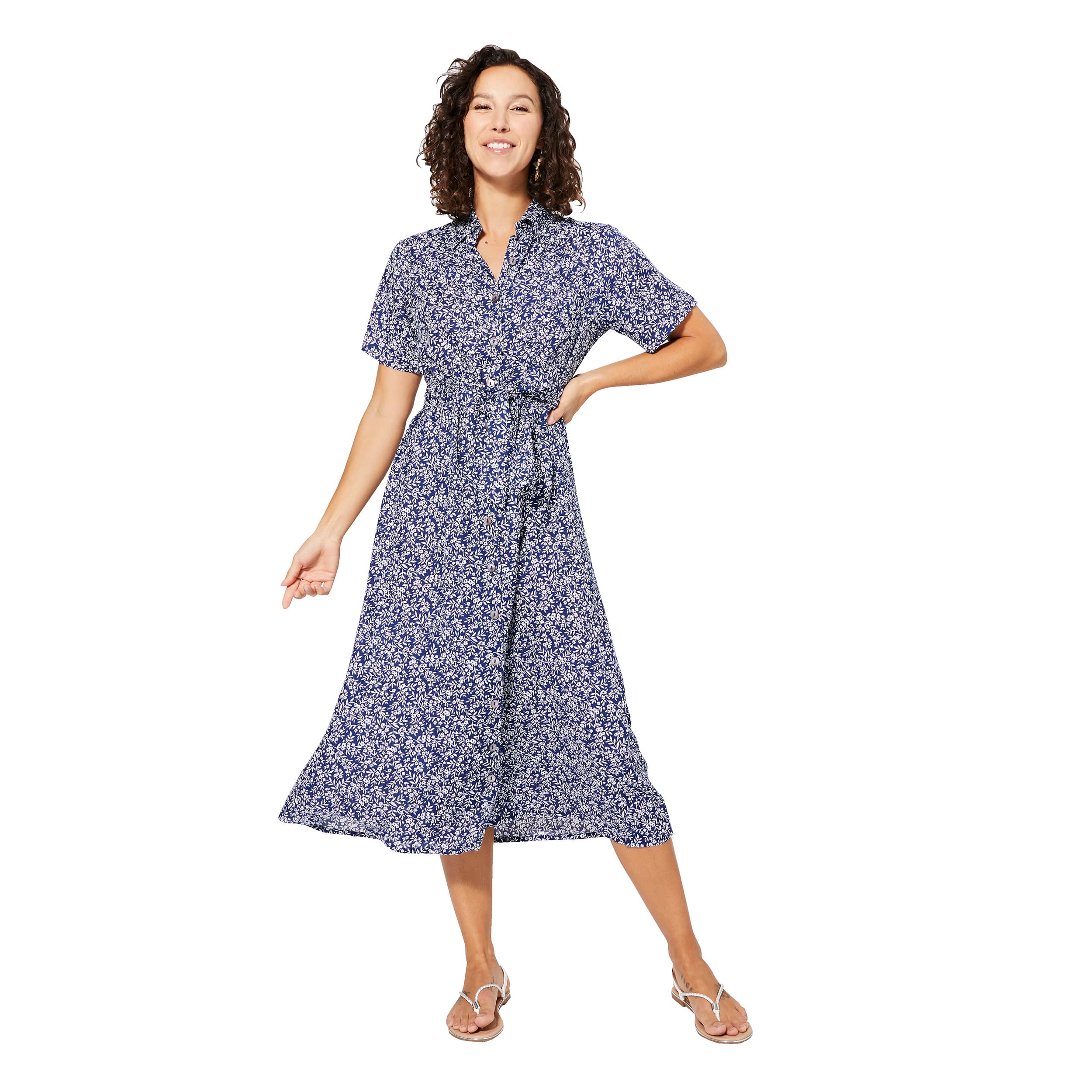 Robe été mi-longue manches courtes Kirstie - Akoustik Online