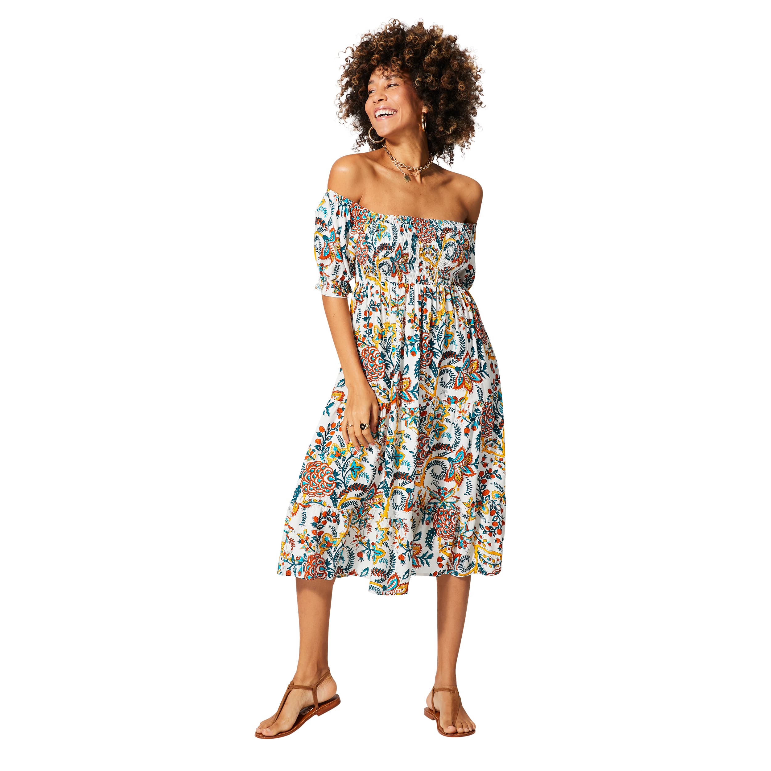 Robe été mi-longue manches courtes Paolo - Akoustik Online
