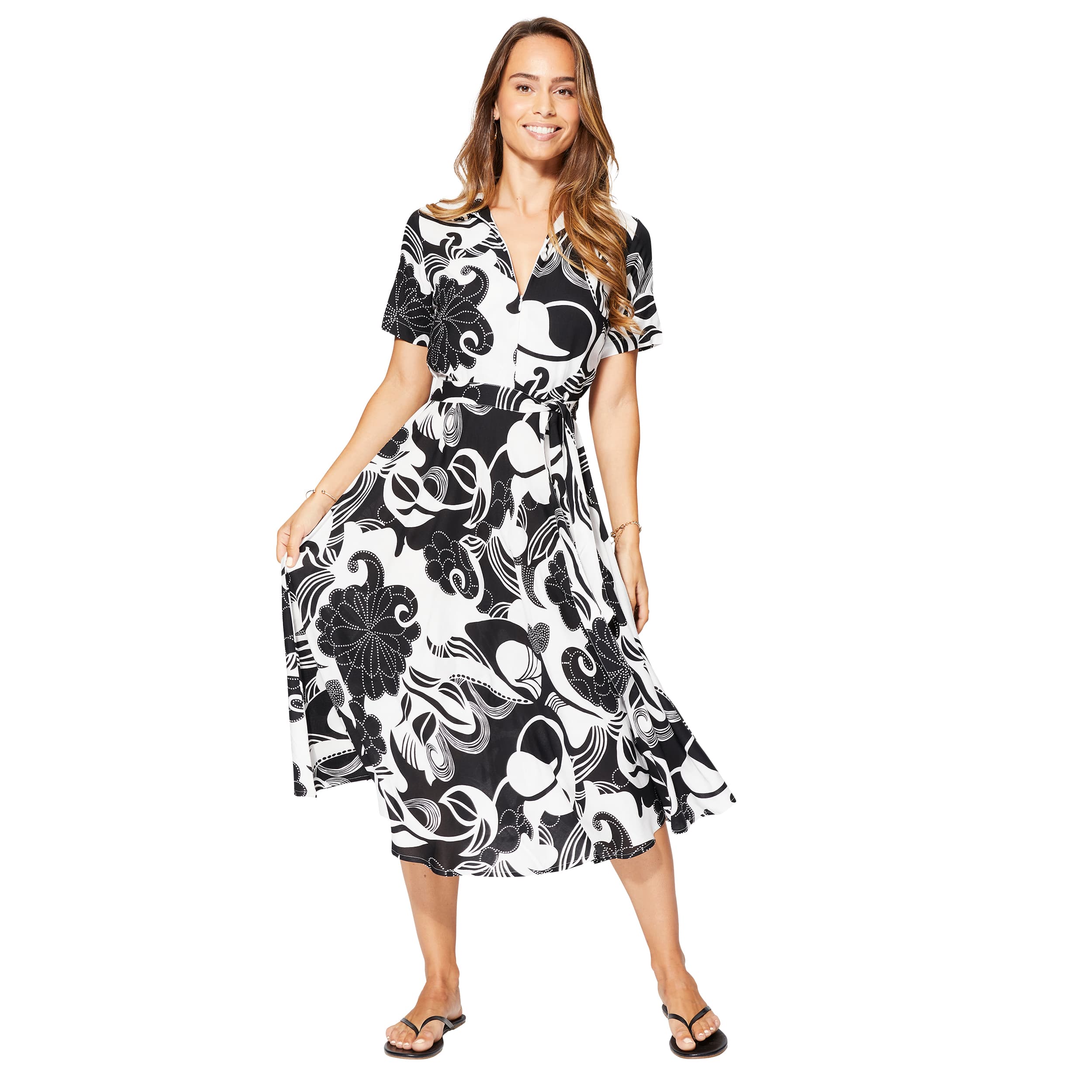 Robe été mi-longue manches courtes Zlata - Akoustik Online