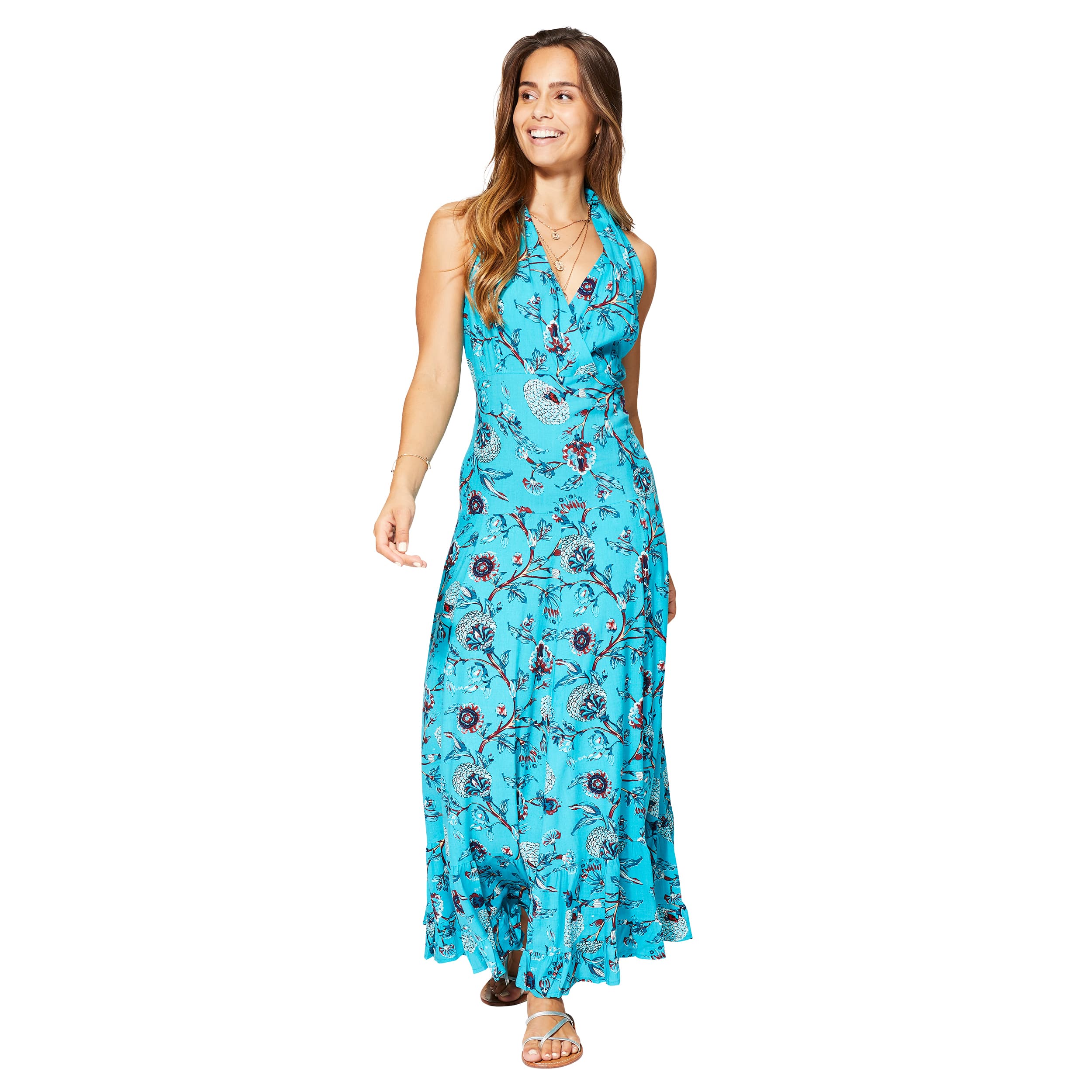 Robe été longue sans manches Tilly - 100% viscose - Akoustik Online