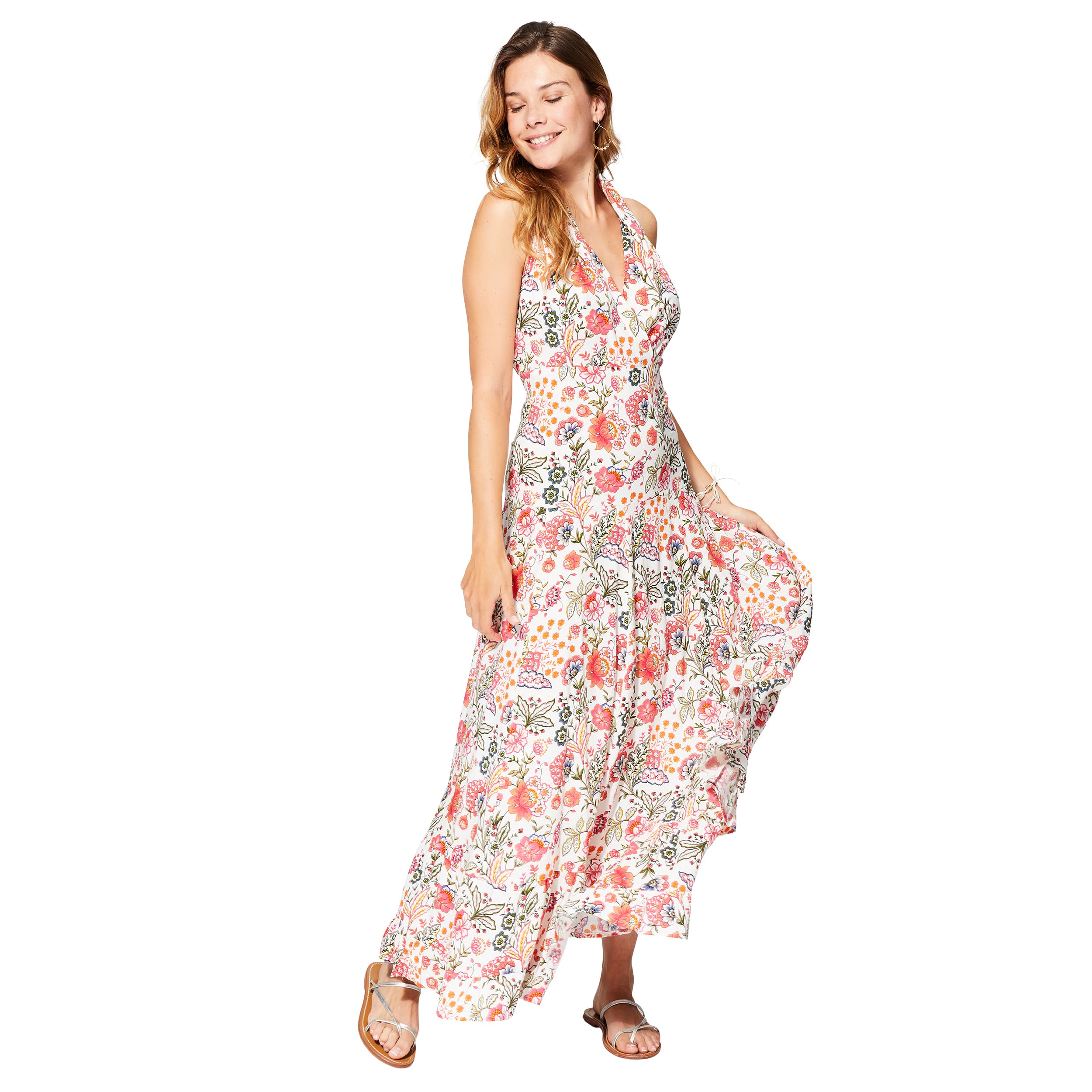 Robe été longue sans manches Dagda - 100% viscose - Akoustik Online