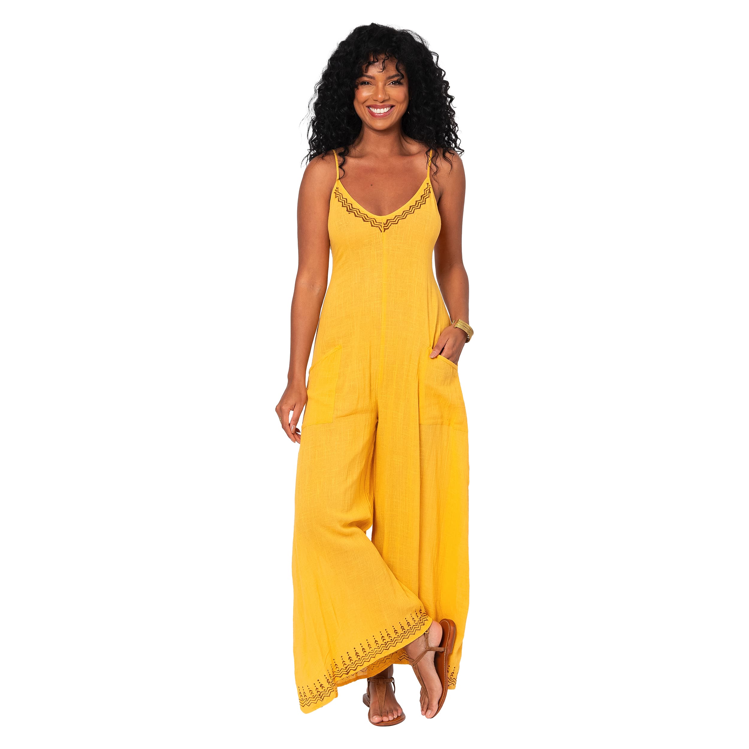 Combinaison été longue sans manches Milford - jaune - Akoustik Online