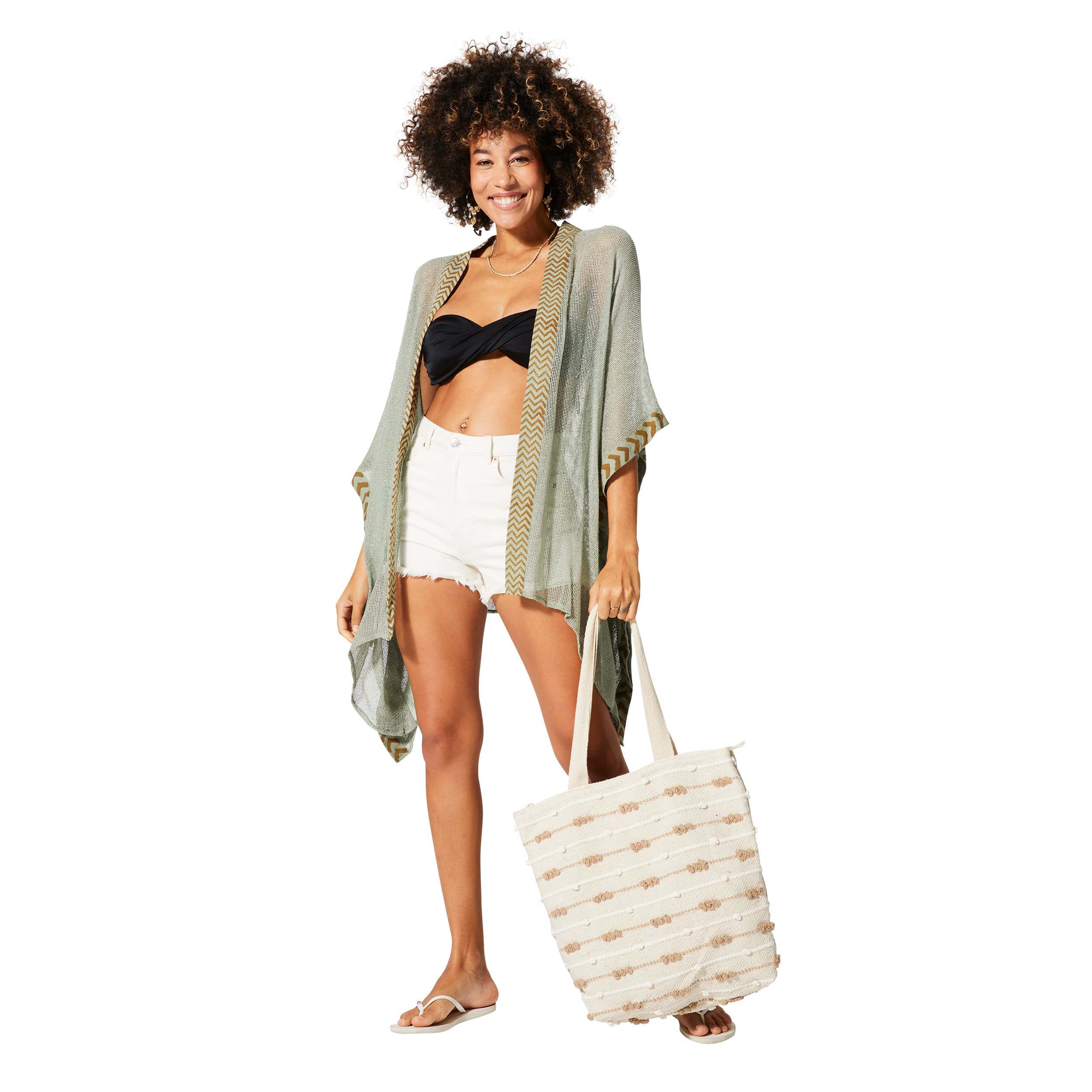 Kimono été mi-long manches 3/4 Lupe - 100% coton - Akoustik Online