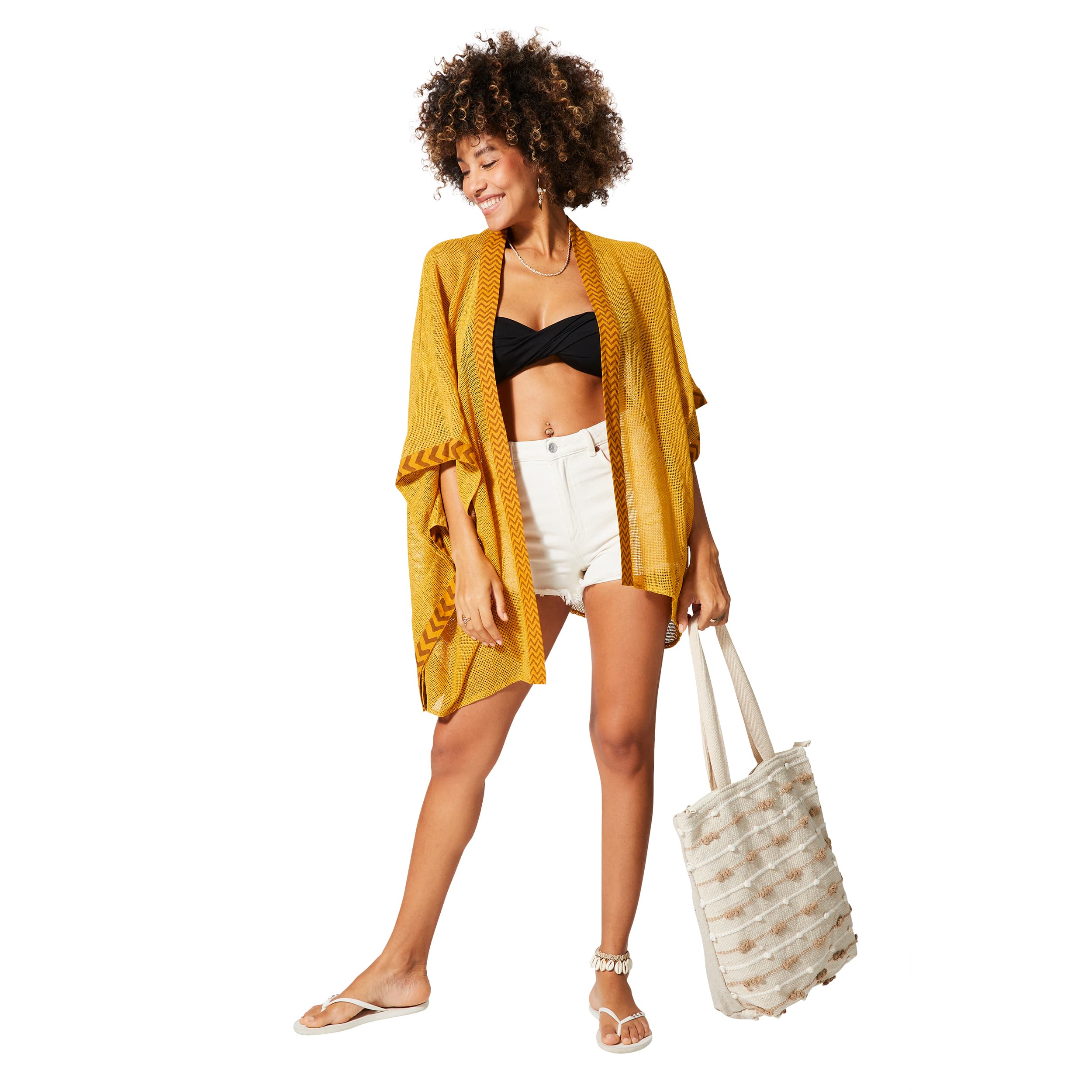 Kimono été mi-long manches 3/4 Erkki - 100% coton - Akoustik Online