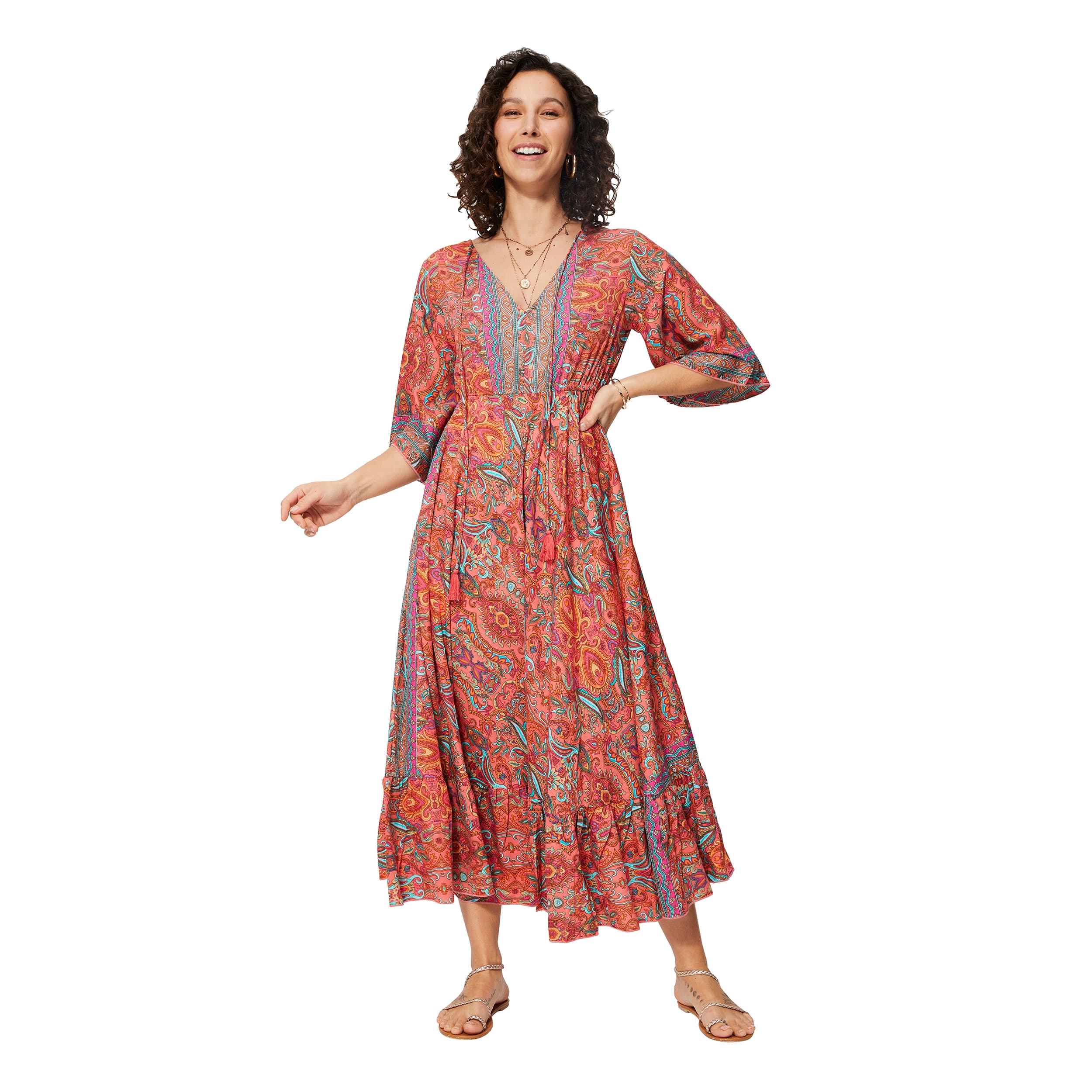 Robe été longue manches 3/4 Efstathios - Akoustik Online