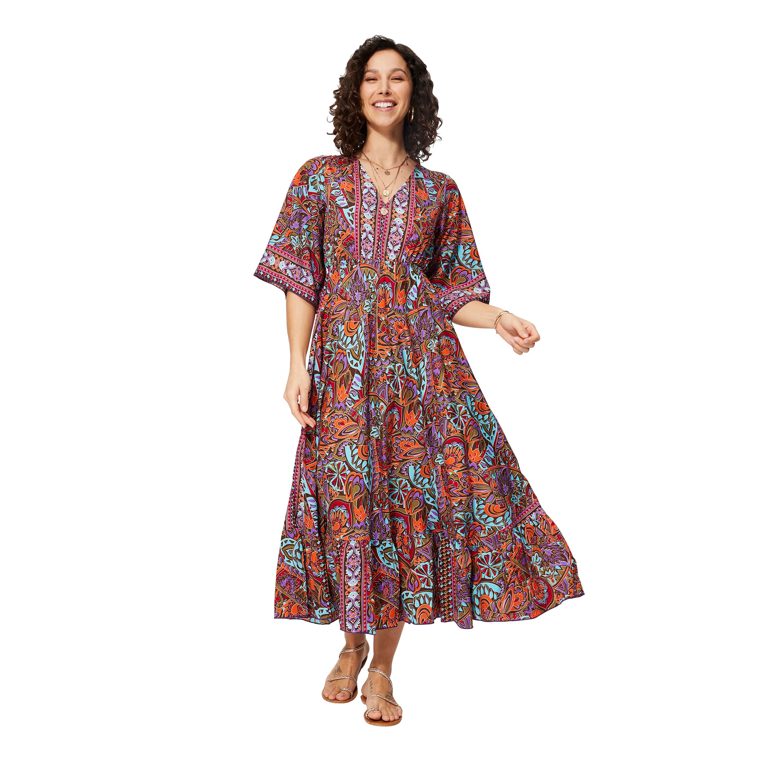 Robe été longue manches 3/4 Egil - 100% polyester - Akoustik Online