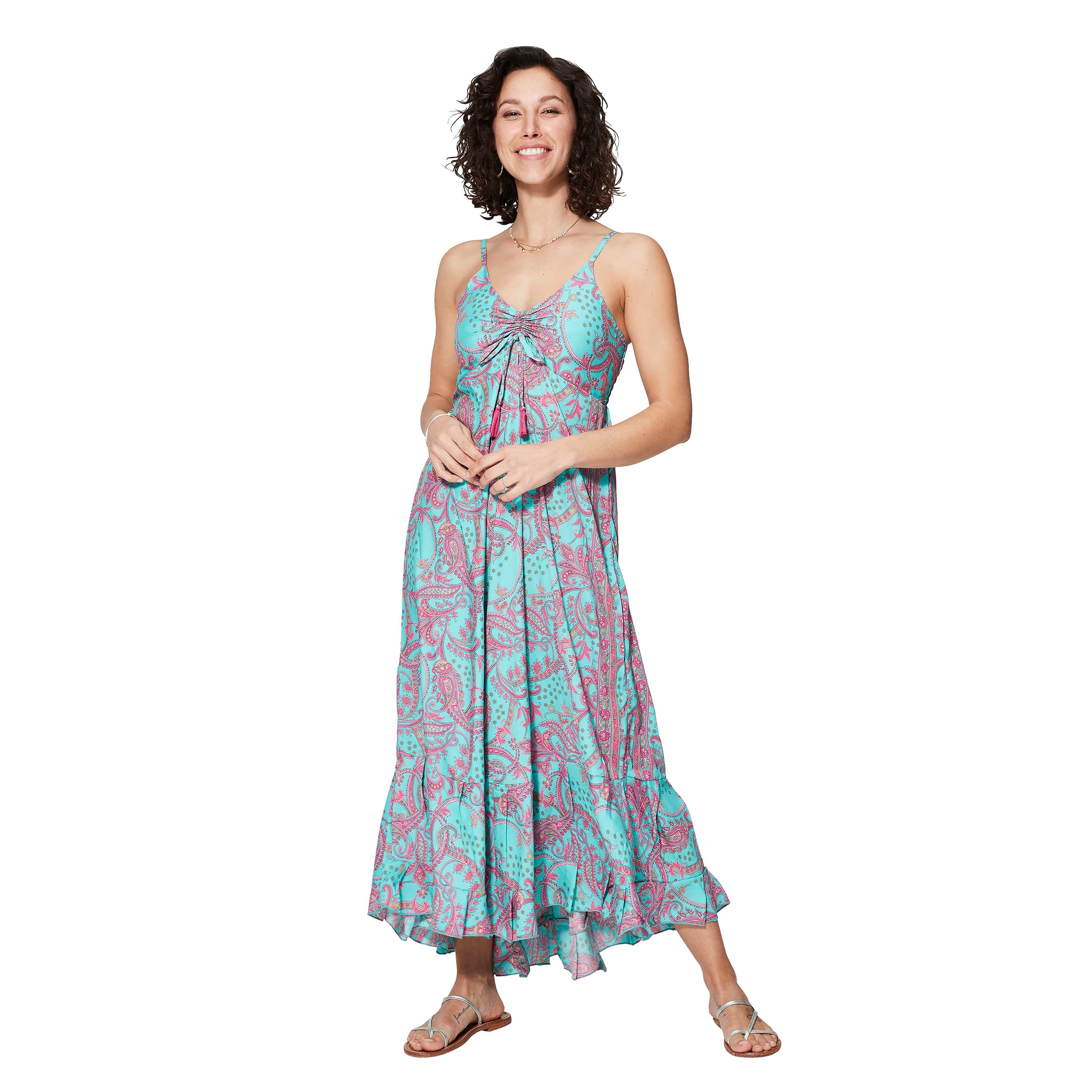 Robe été longue sans manches Jarod - 100% polyester - Akoustik Online