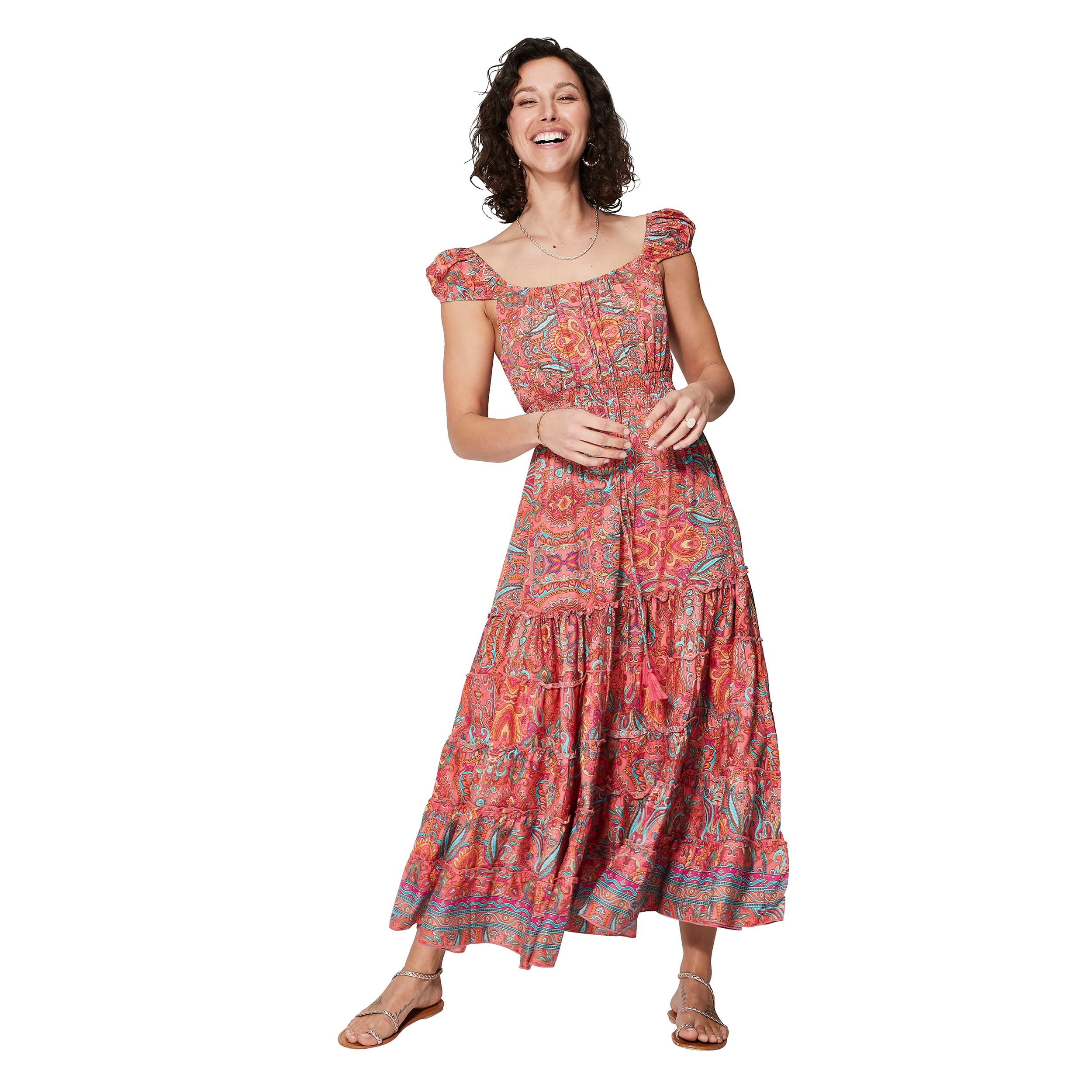 Robe été longue sans manches Maximo - 100% polyester - Akoustik Online