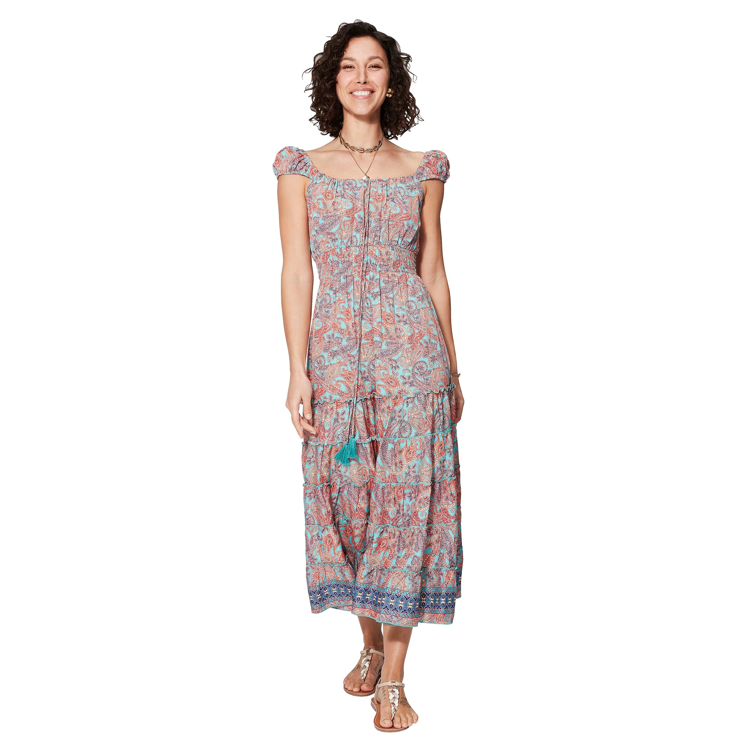 Robe été longue sans manches Rosemarie - Akoustik Online