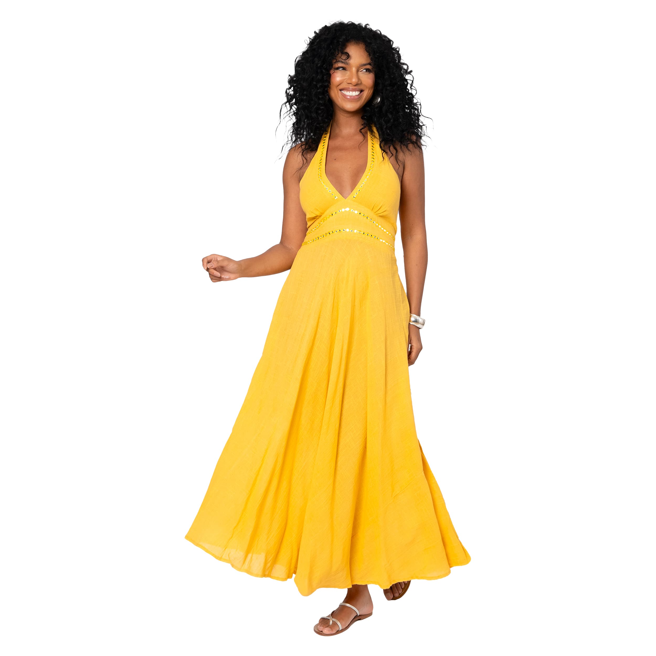 Robe été longue sans manches Llywellyn - 100% coton - Akoustik Online