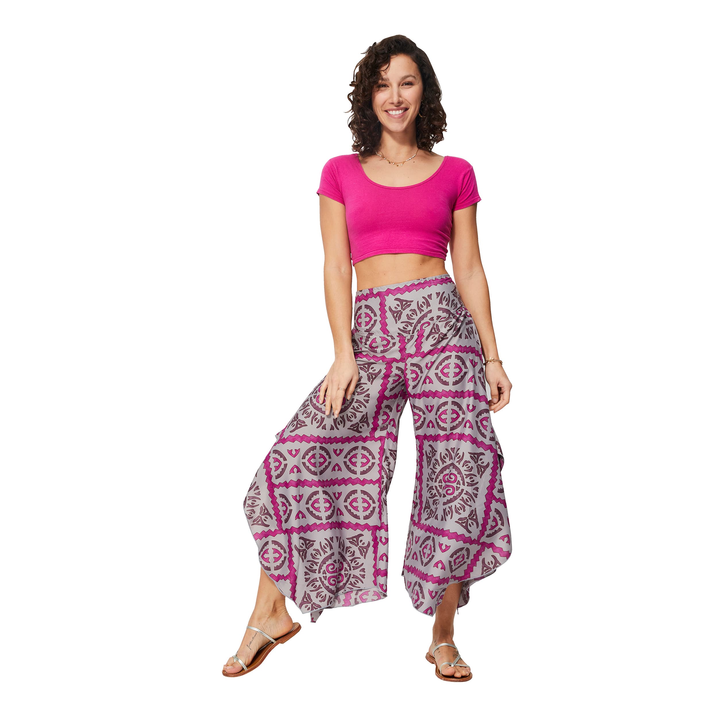 Pantalon été asymétrique Elfriede - 100% polyester - Akoustik Online