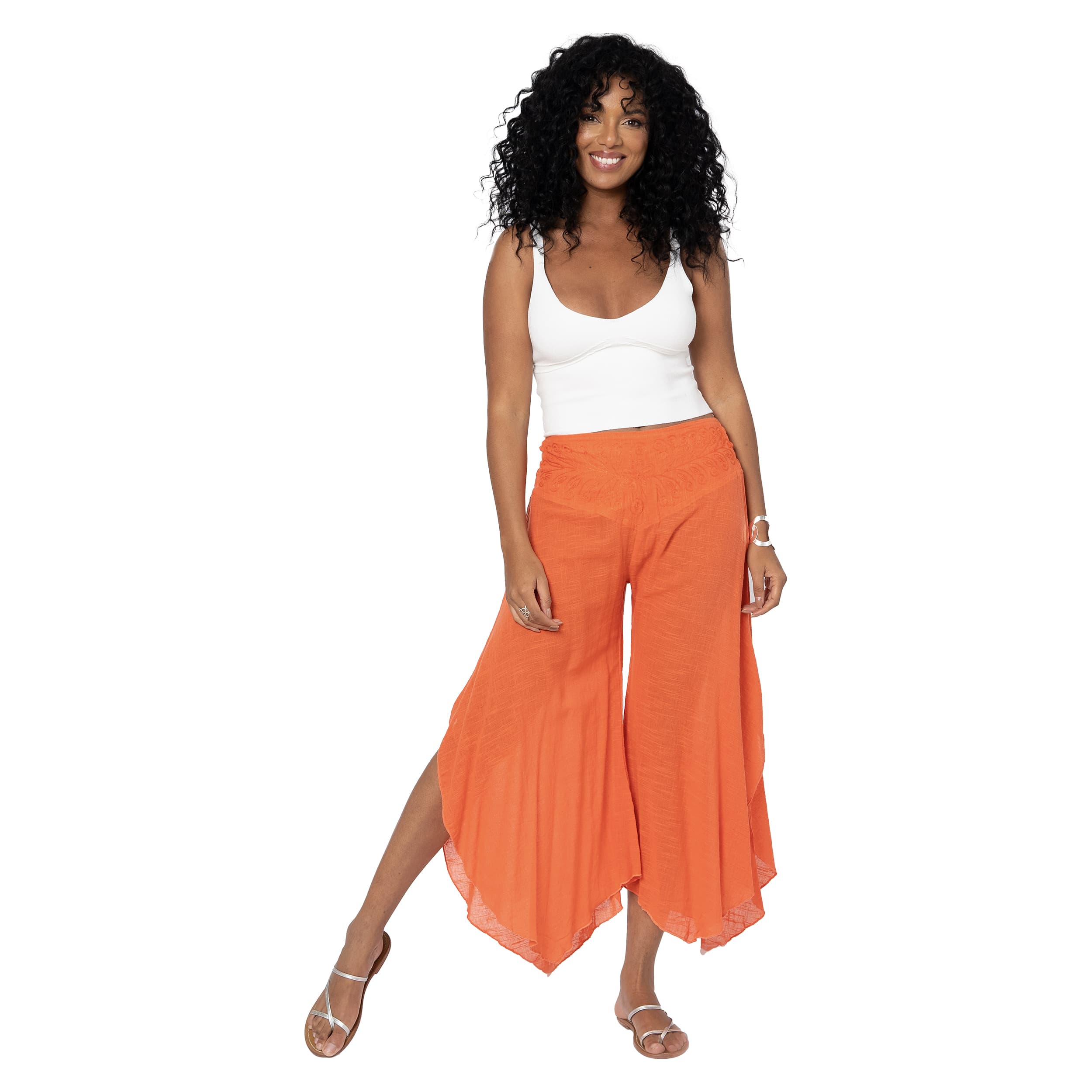 Pantalon été asymétrique Desislava - 100% coton - Akoustik Online