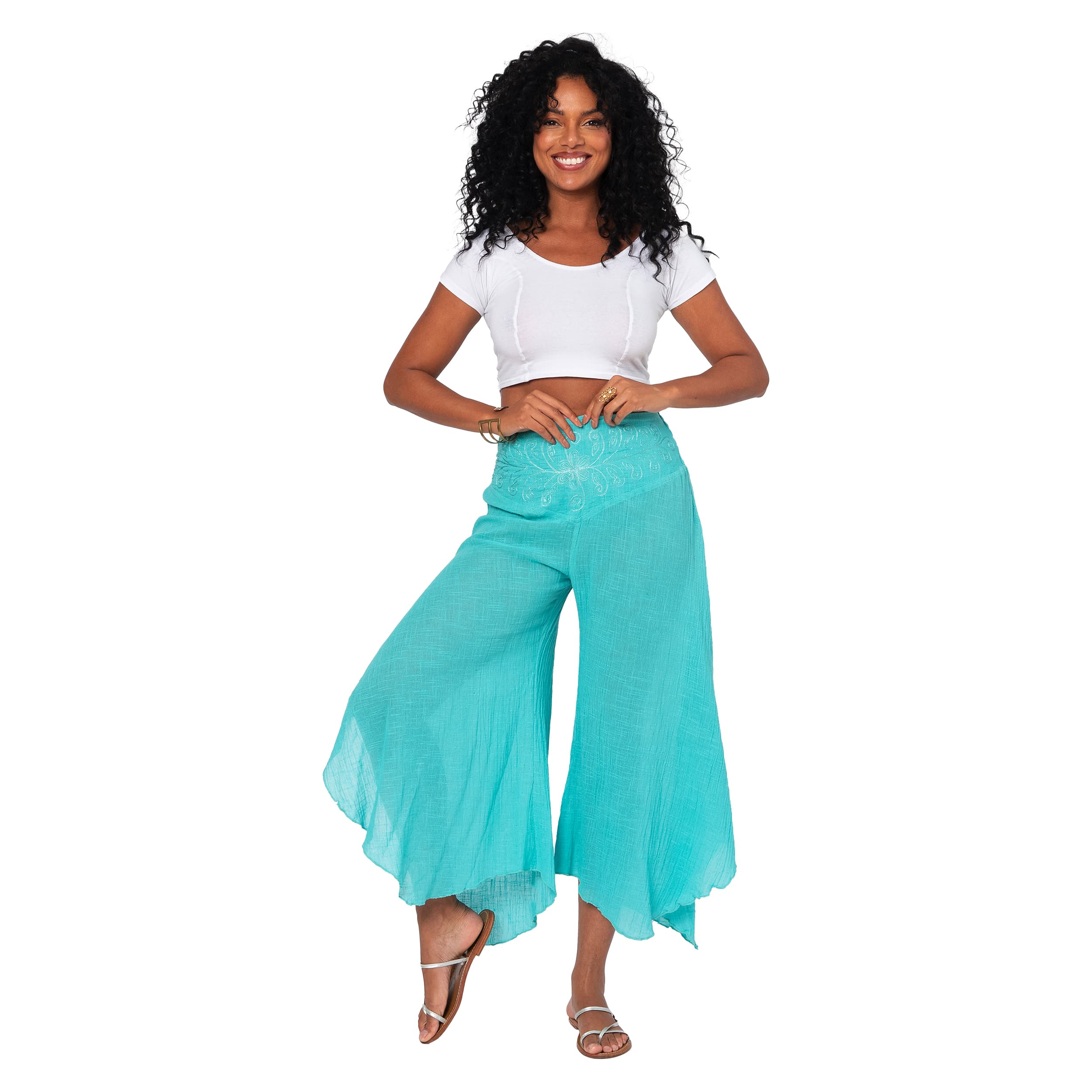 Pantalon été asymétrique Hemi - 100% coton - Akoustik Online