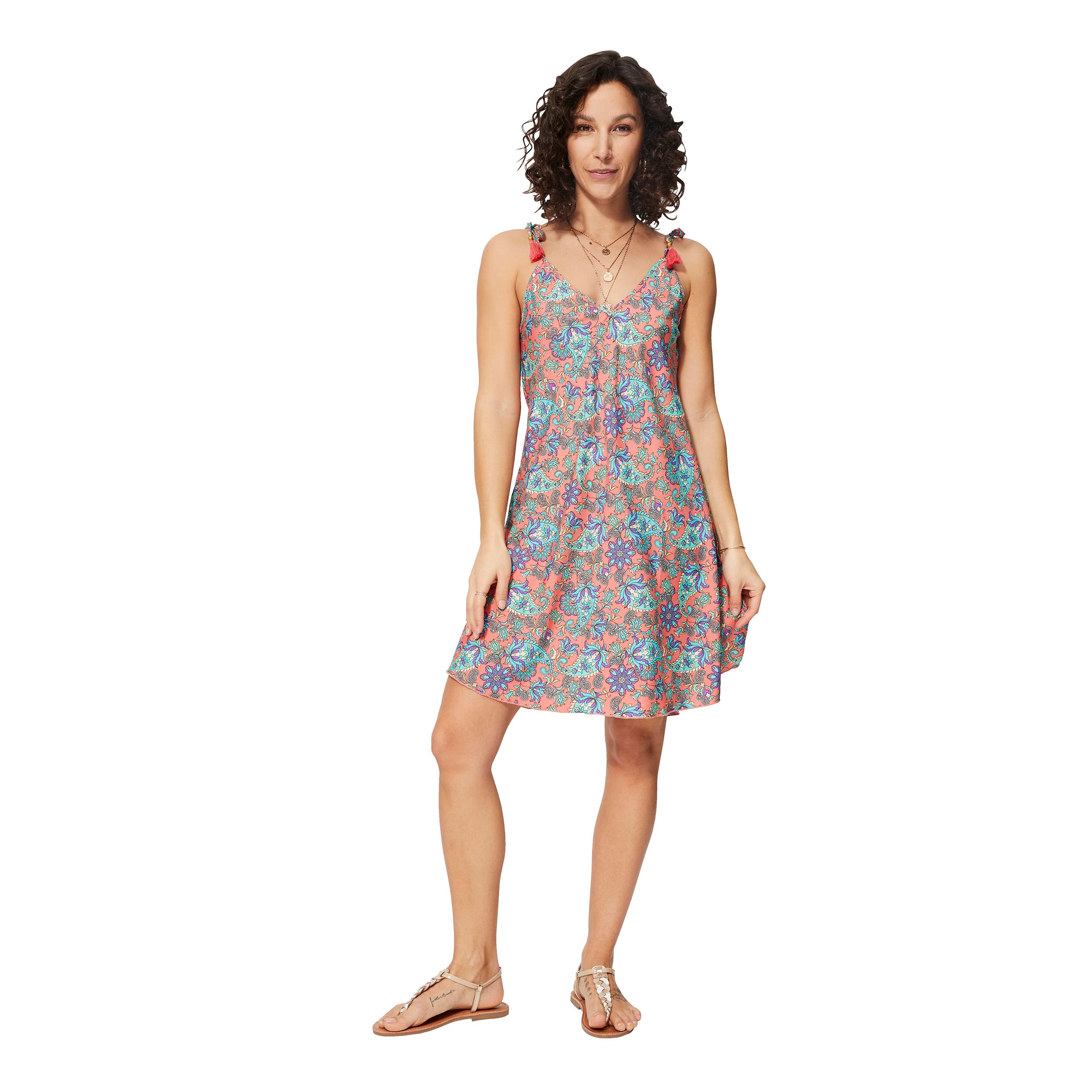 Robe été courte sans manches Elkanah - Akoustik Online