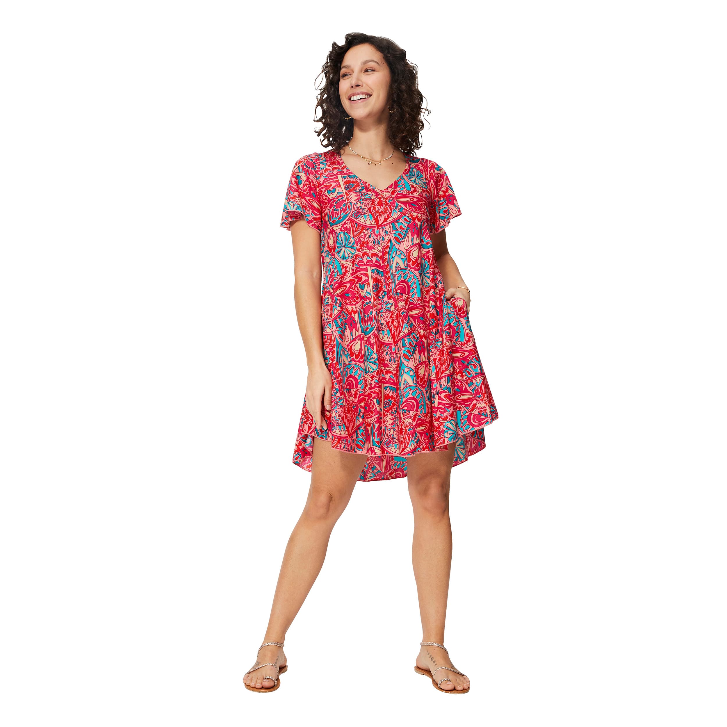 Robe été courte manches courtes Femme - Akoustik Online
