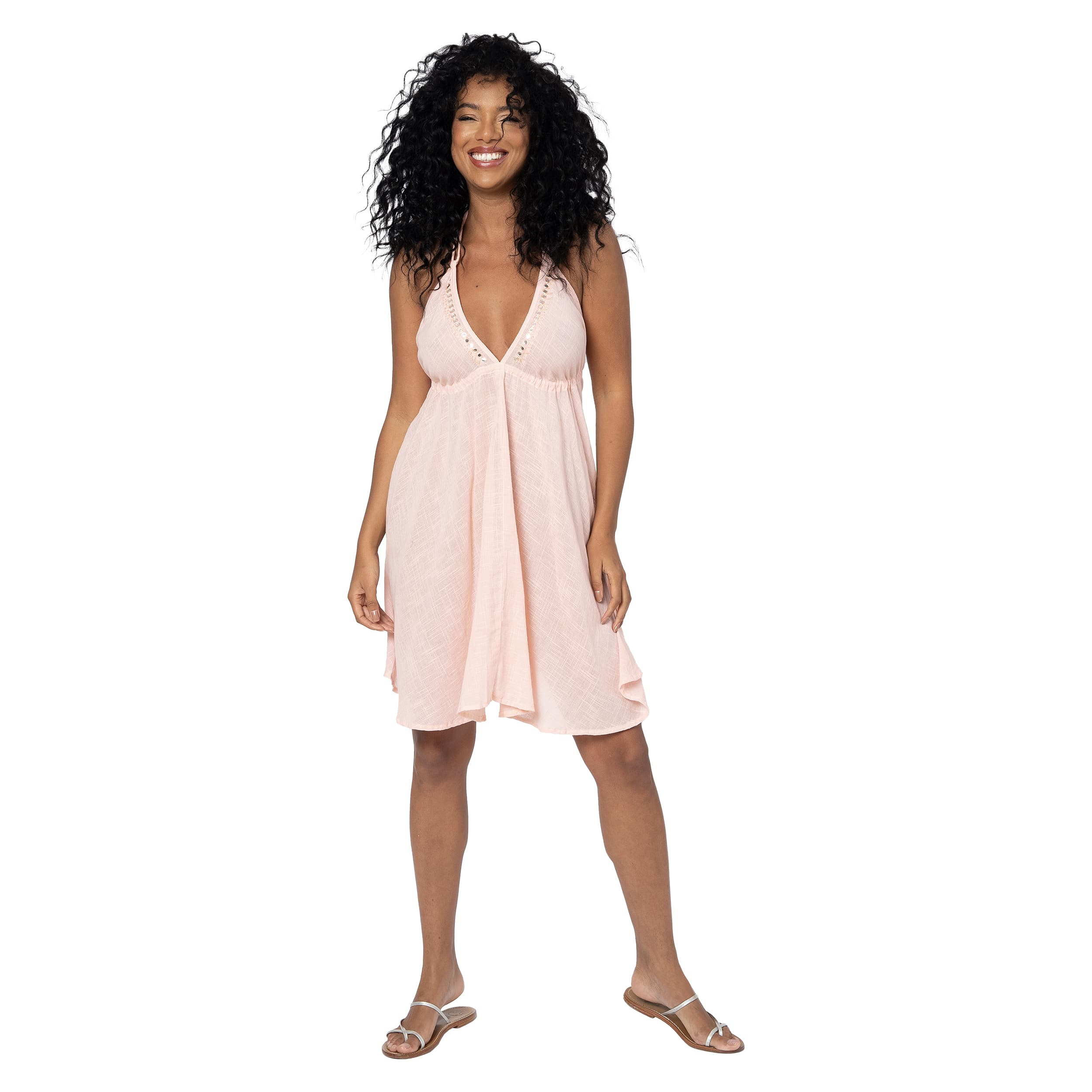 Robe été courte sans manches Nevan - 100% coton - Akoustik Online