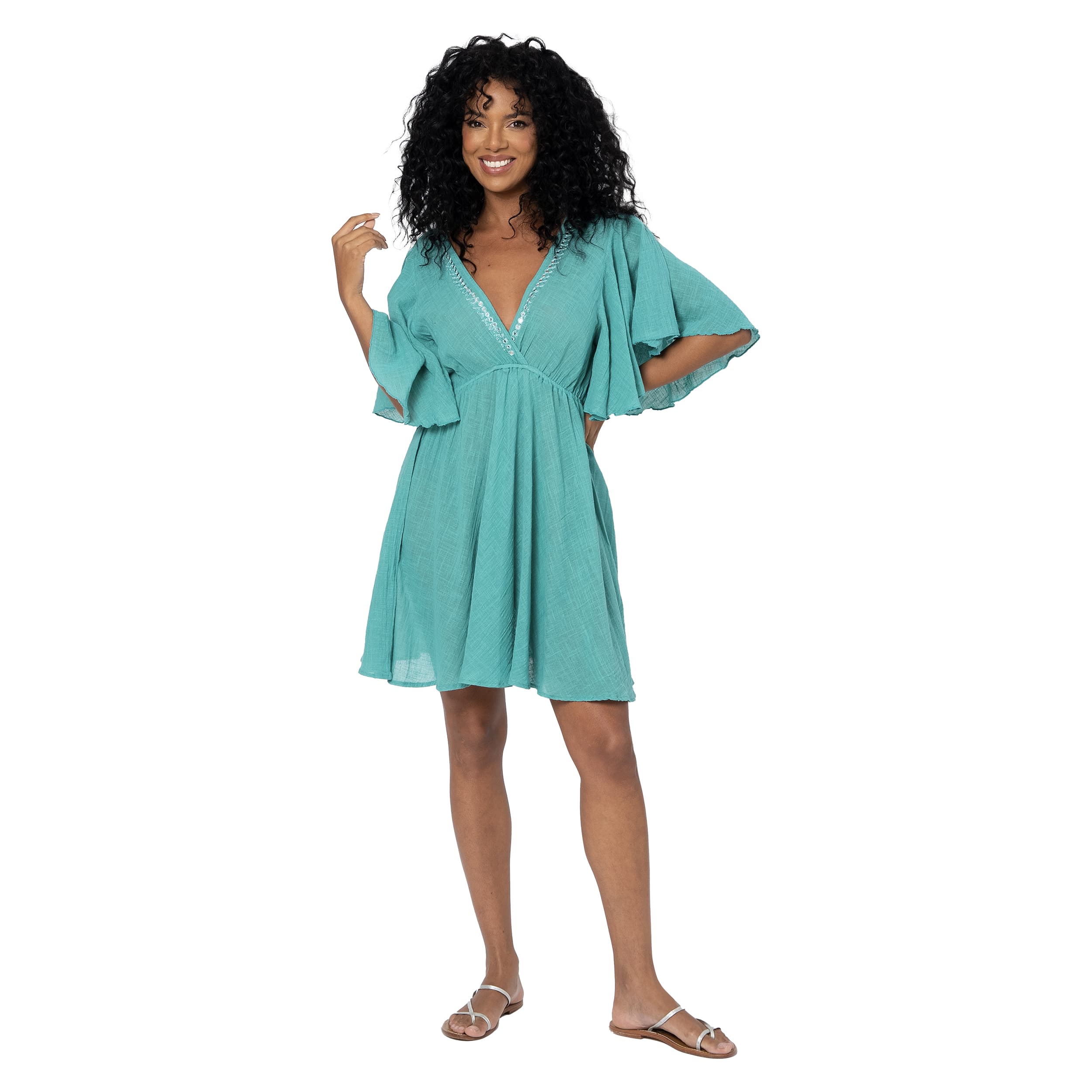 Robe été courte manches courtes Rufus - 100% coton - Akoustik Online