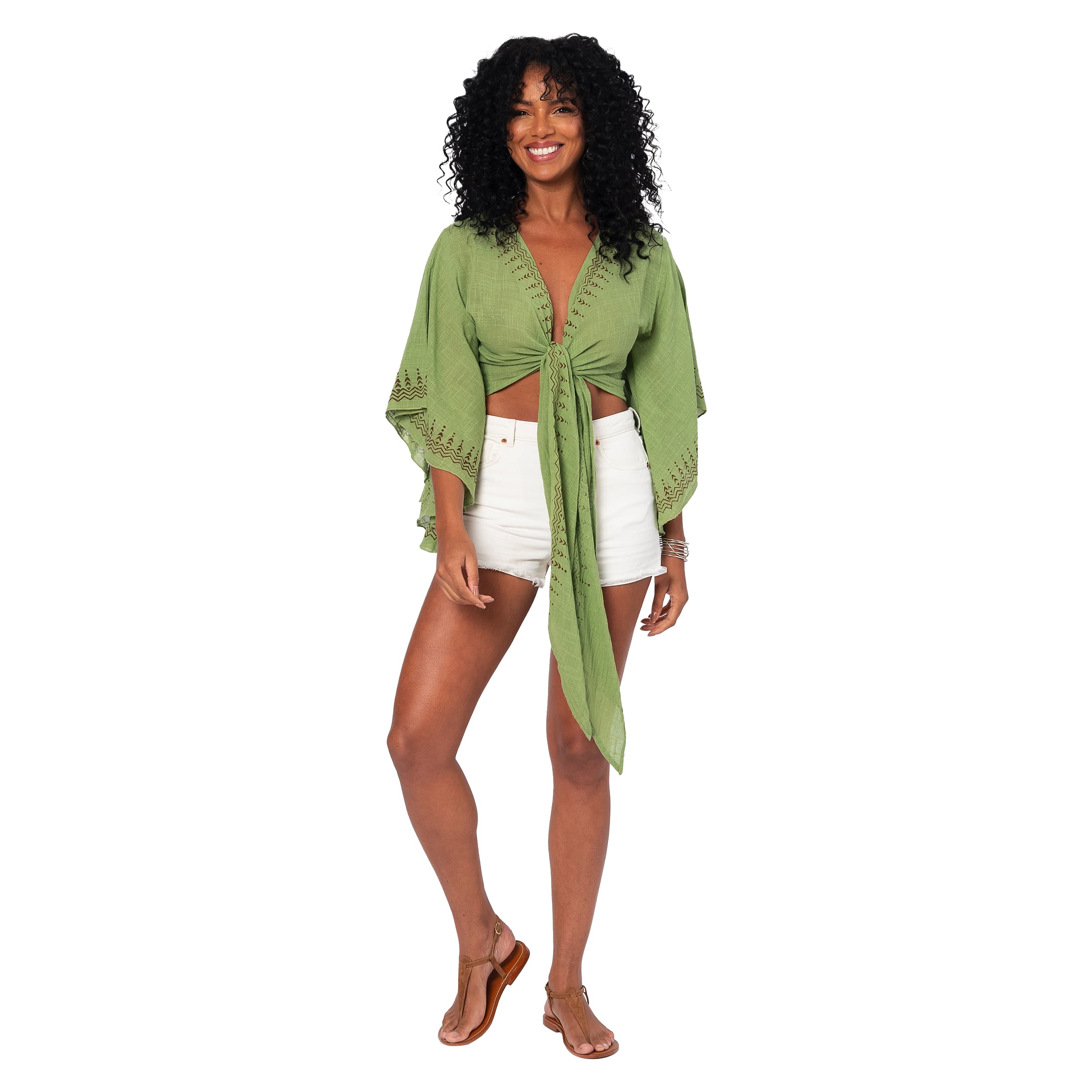 Top été court manches longues Garland - 100% coton - Akoustik Online