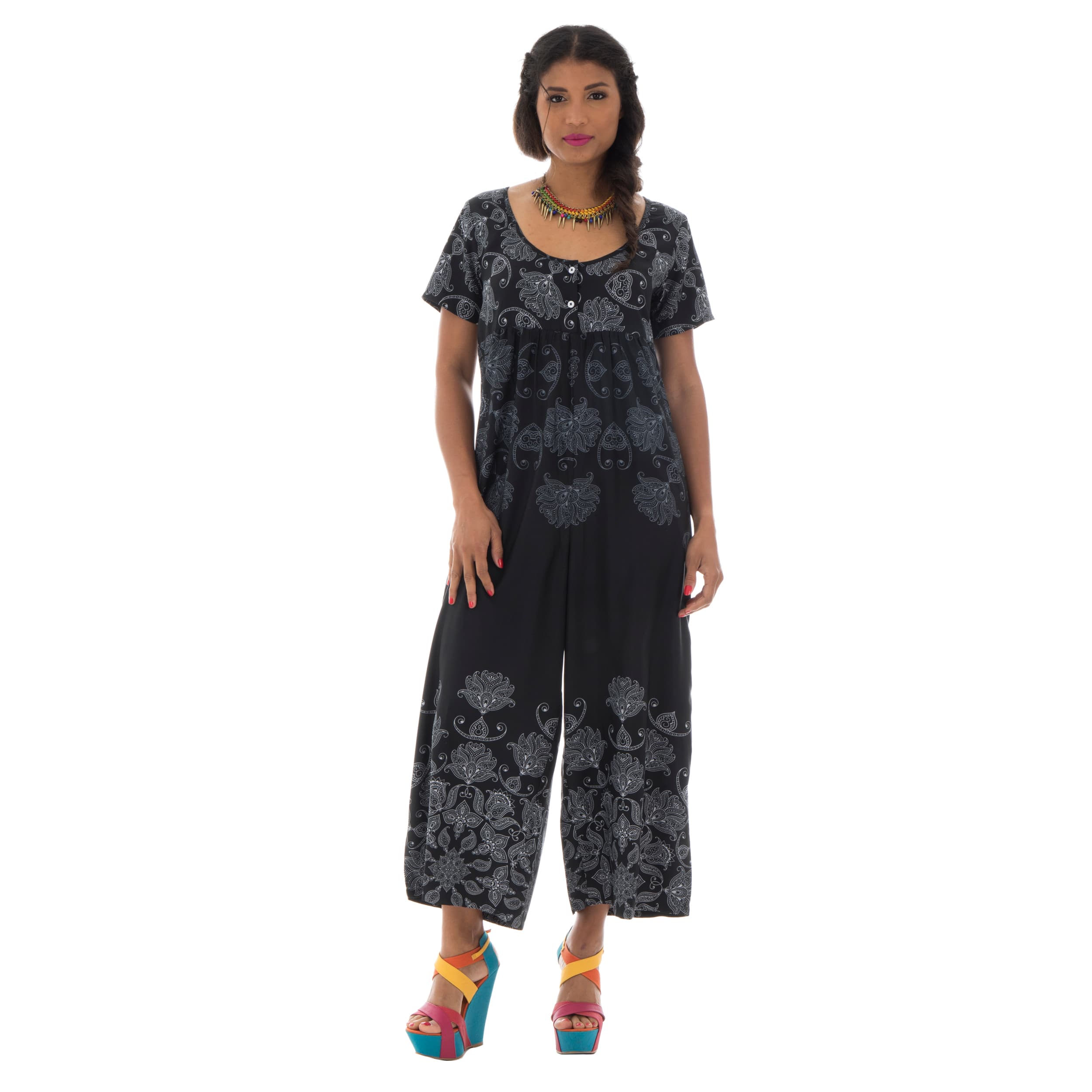 Combinaison été Tala - 100% polyester - noir, blanc - Akoustik Online