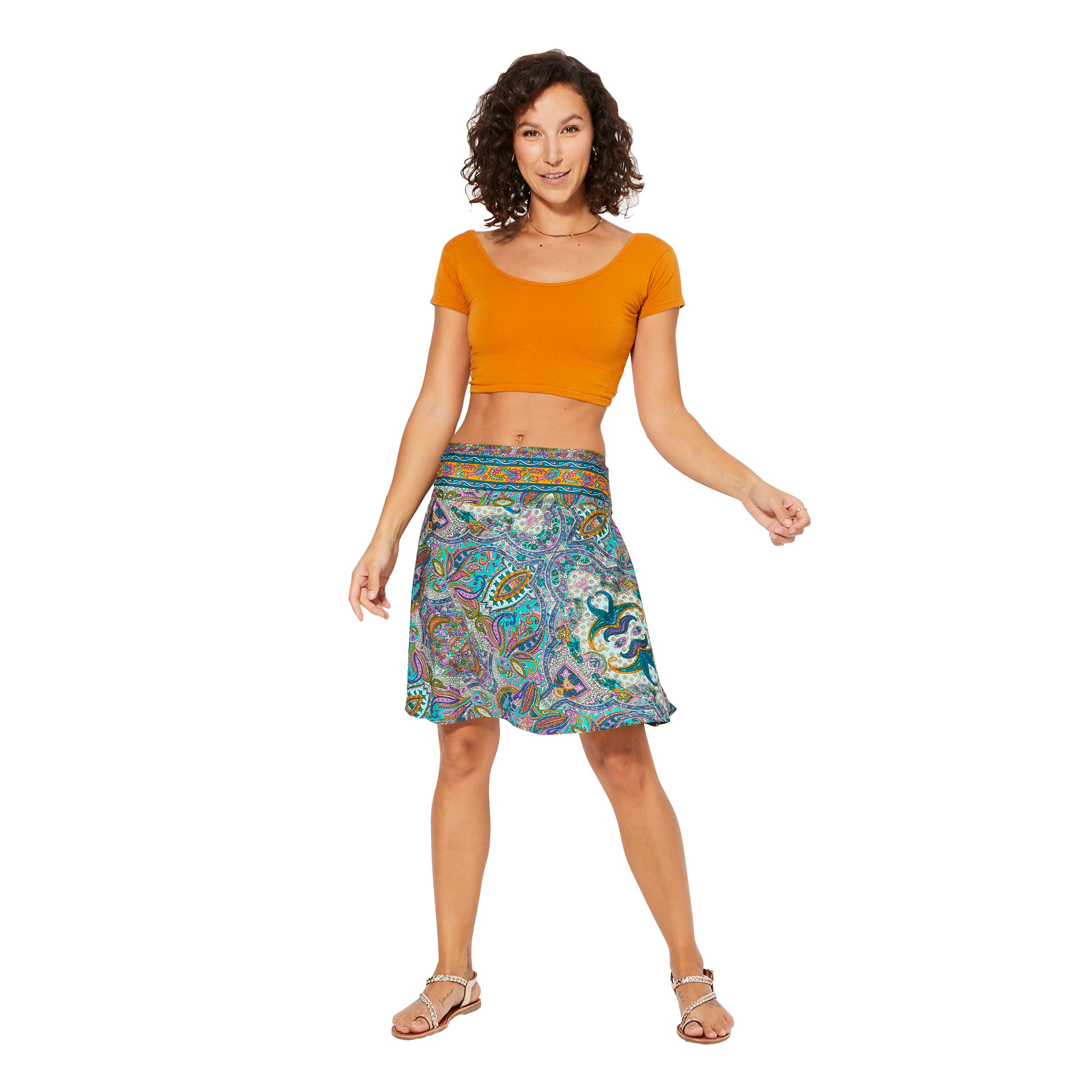 Jupe été courte Netta - 100% polyester - Akoustik Online