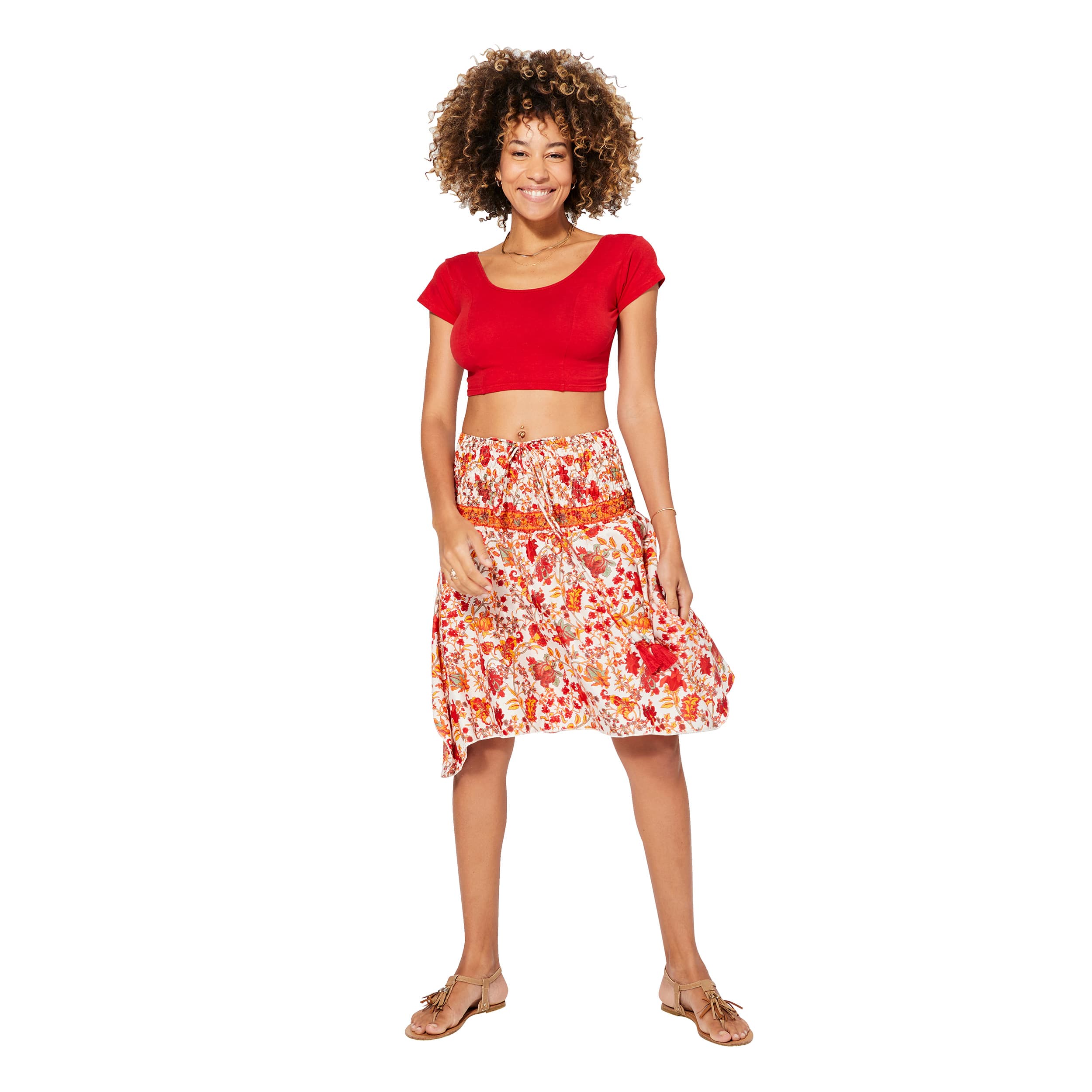 Jupe été courte Tuathal - 100% polyester - Akoustik Online