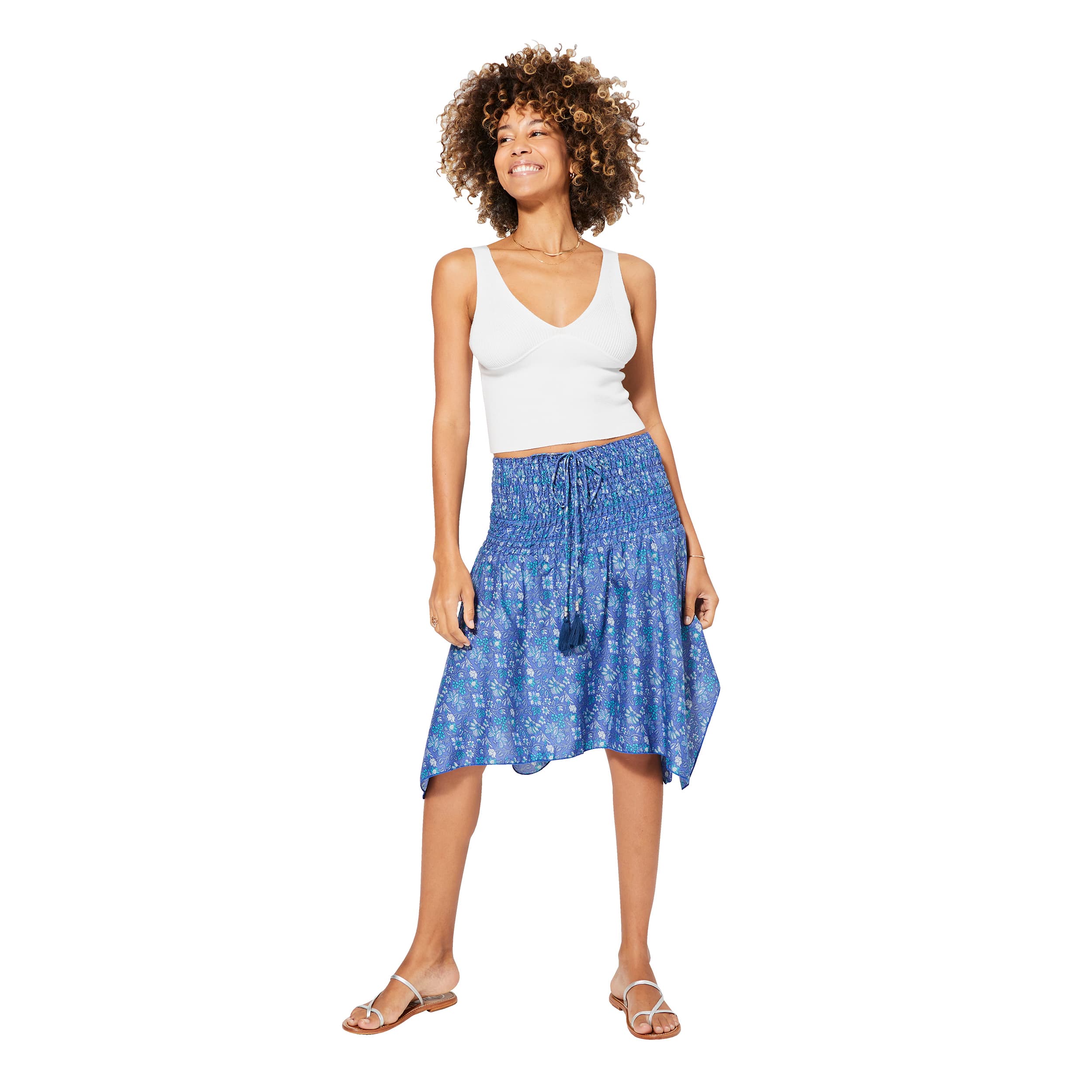 Jupe été courte Ambrosine - 100% polyester - Akoustik Online