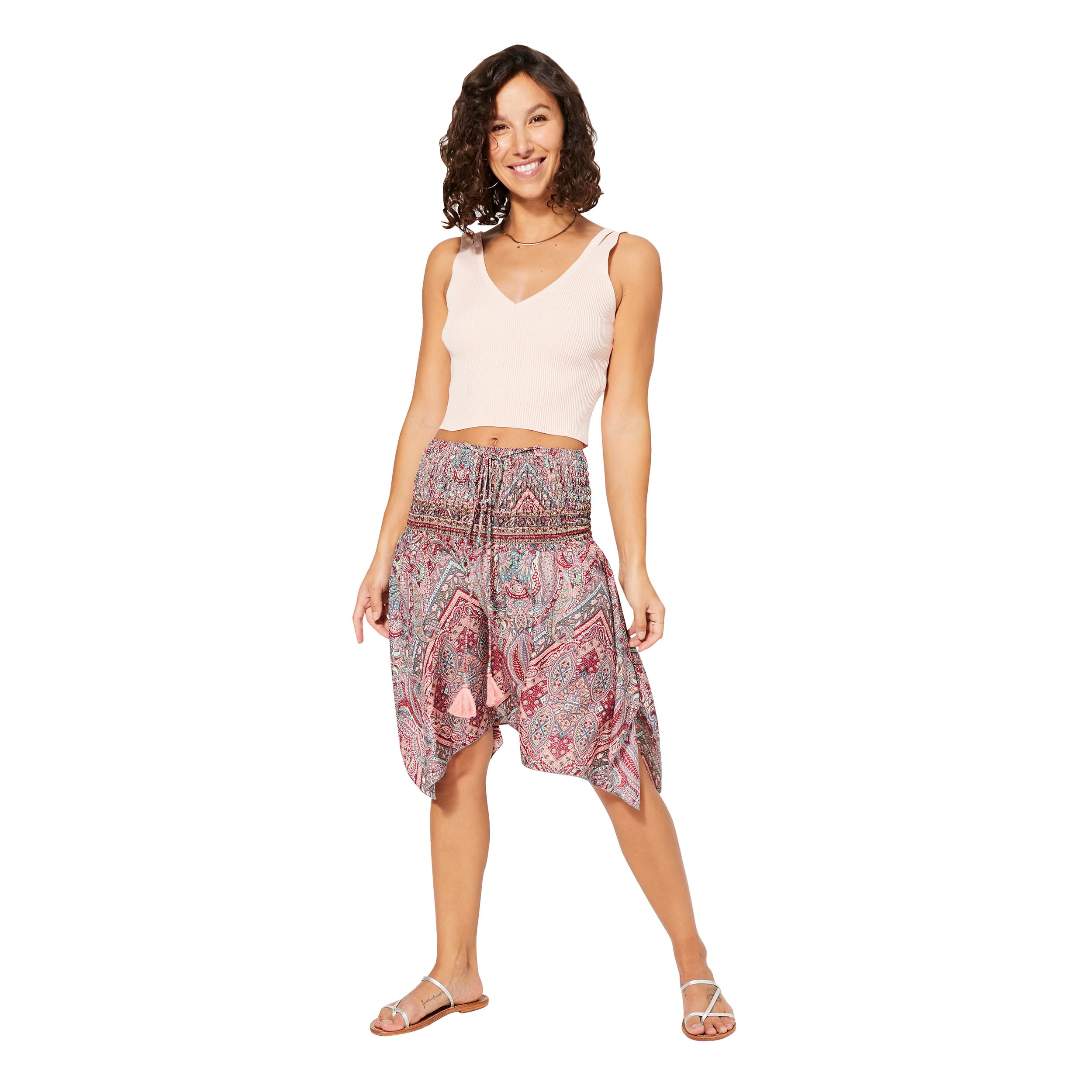 Jupe été courte Lorelle - 100% polyester - Akoustik Online