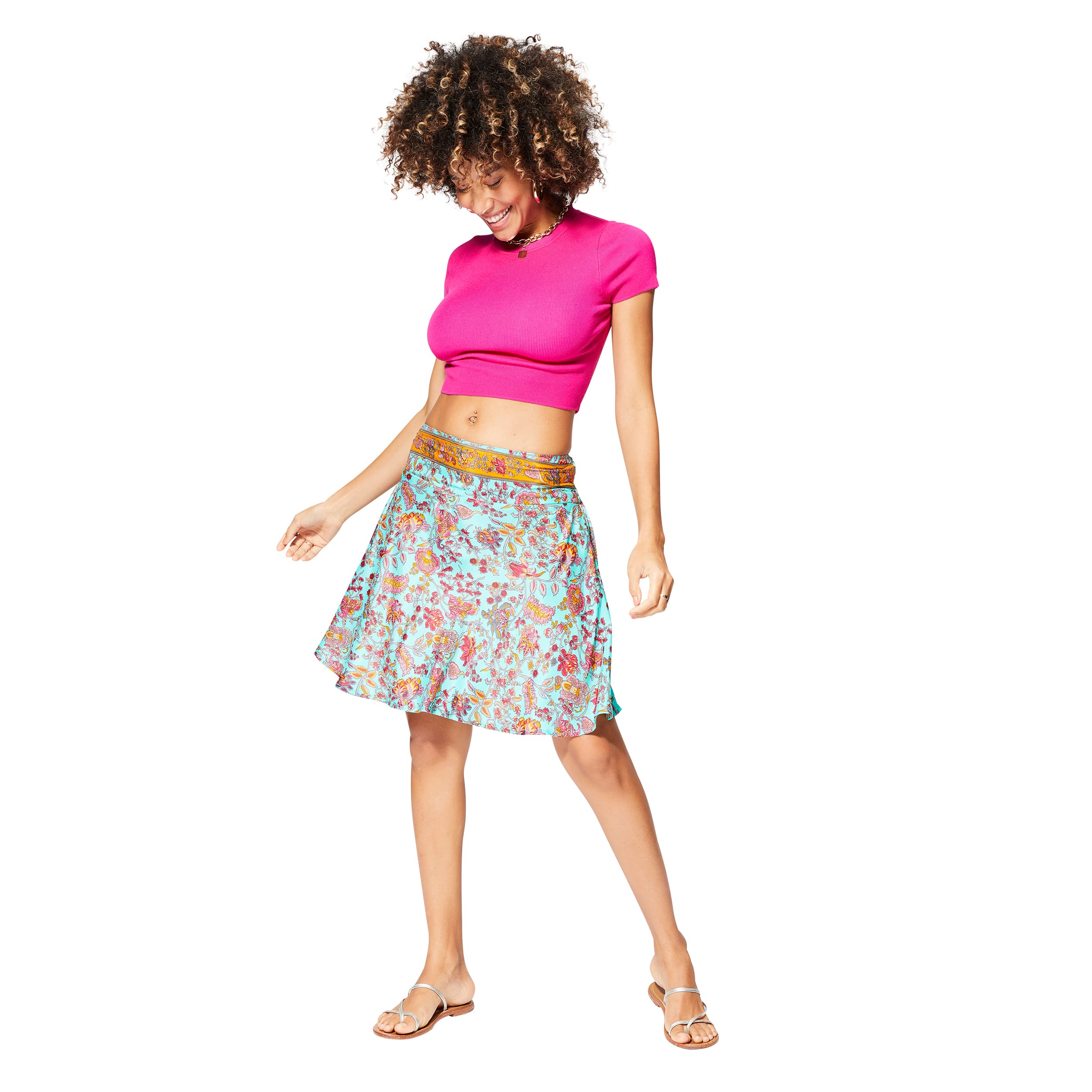 Jupe été courte Gavril - 100% polyester - Akoustik Online