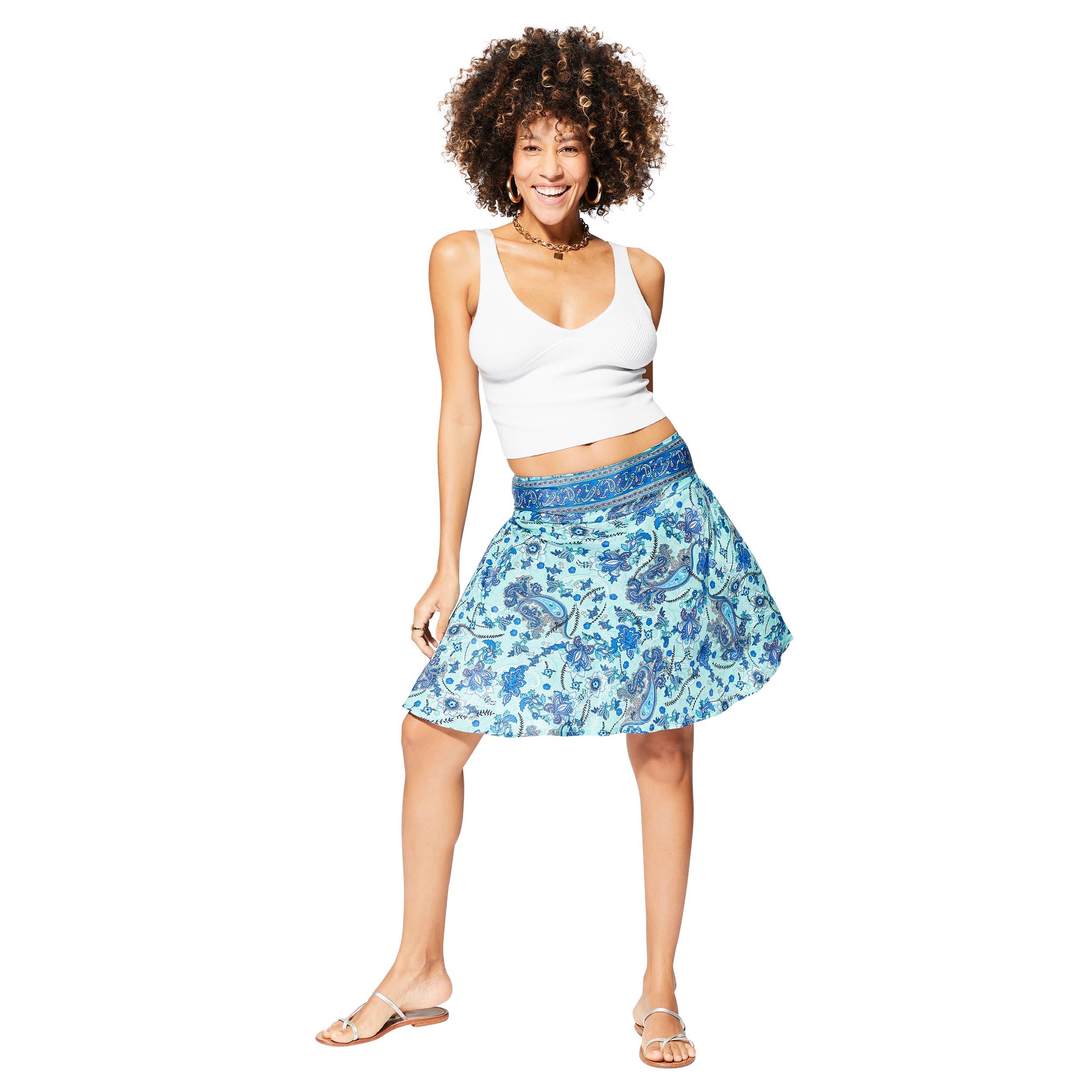 Jupe été courte Zak - 100% polyester - Akoustik Online