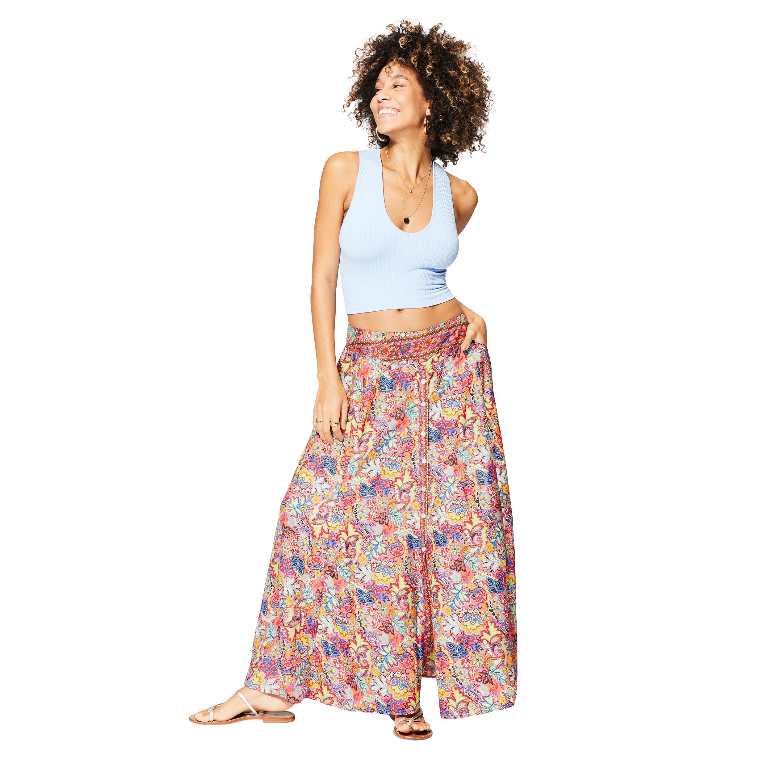 Jupe été longue Trafford - 100% polyester - Akoustik Online