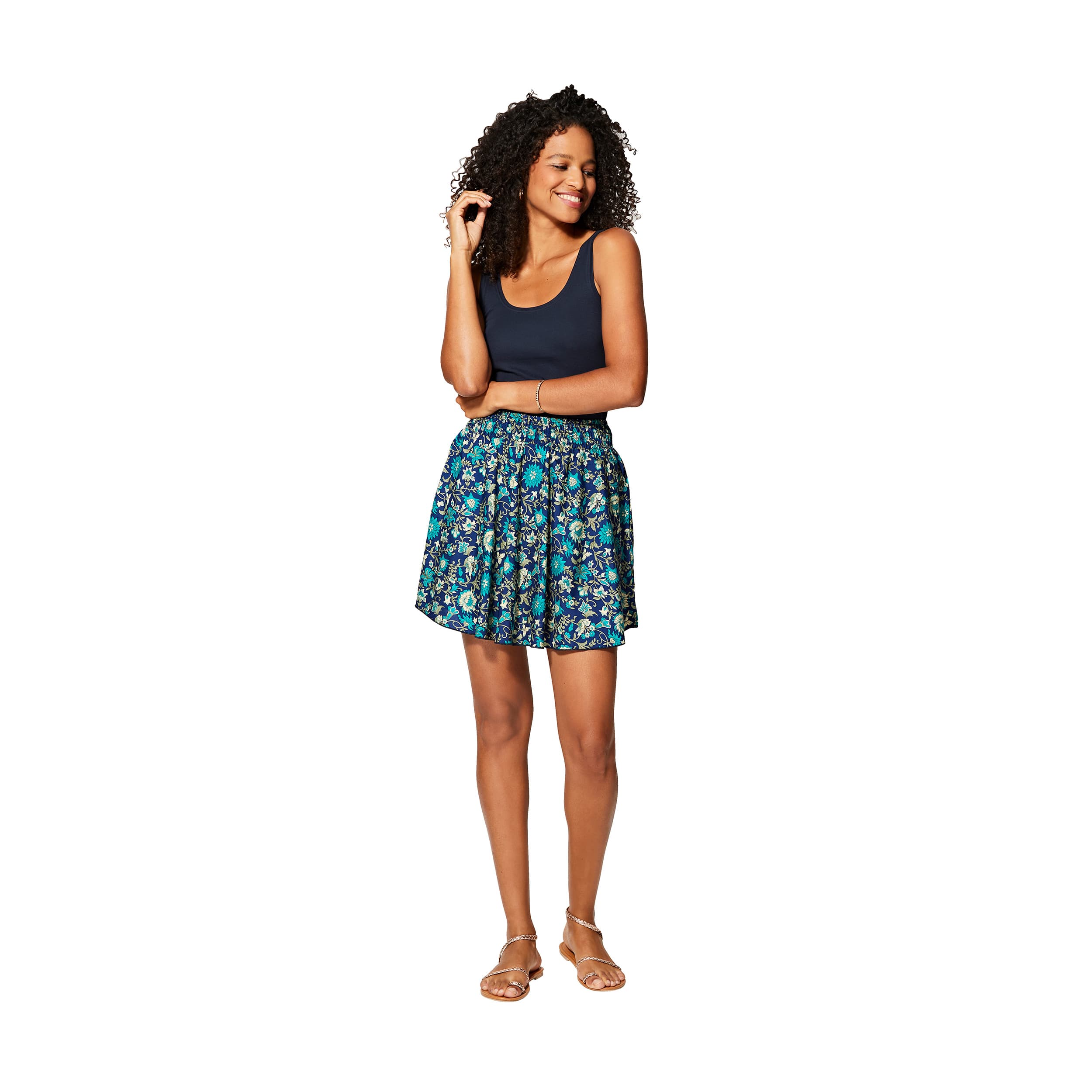 Jupe été courte Stela - 100% polyester - Akoustik Online