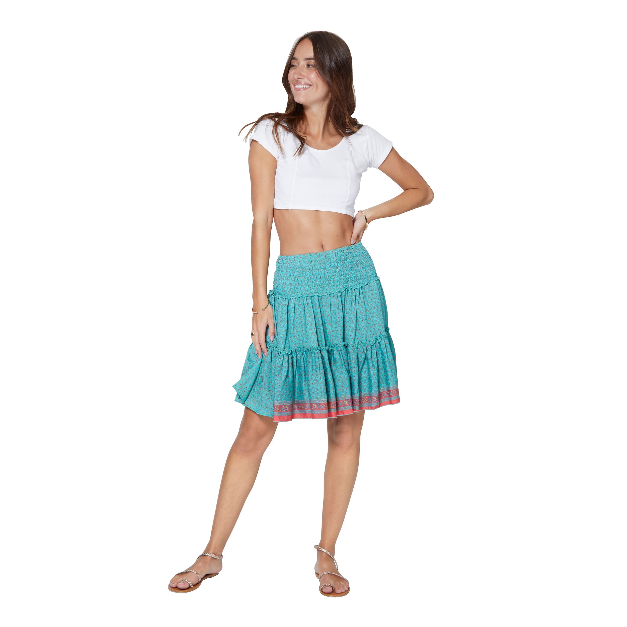 Jupe été courte Bárbara - 100% polyester - Akoustik Online