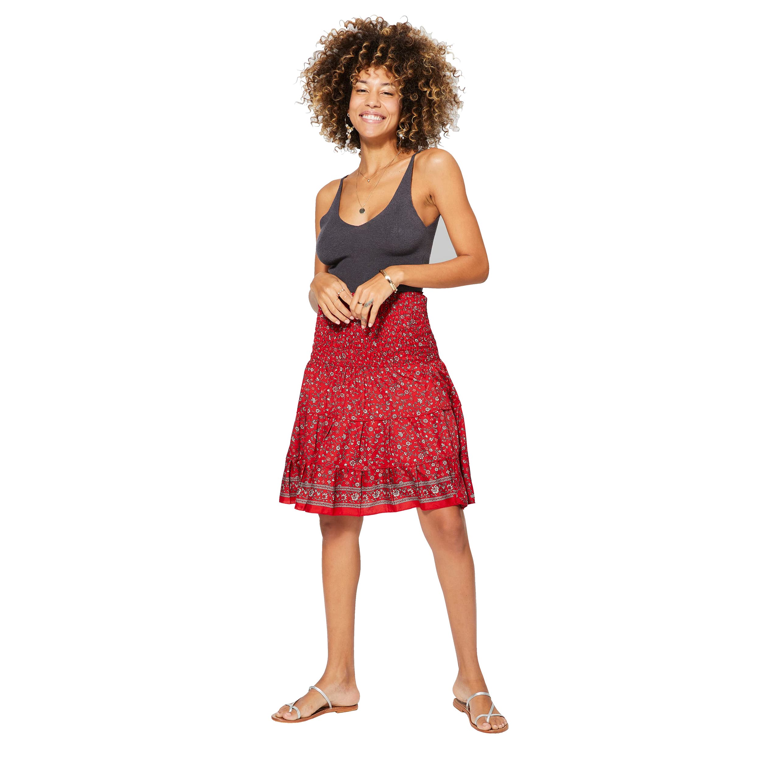 Jupe été courte Cadfan - 100% polyester - Akoustik Online