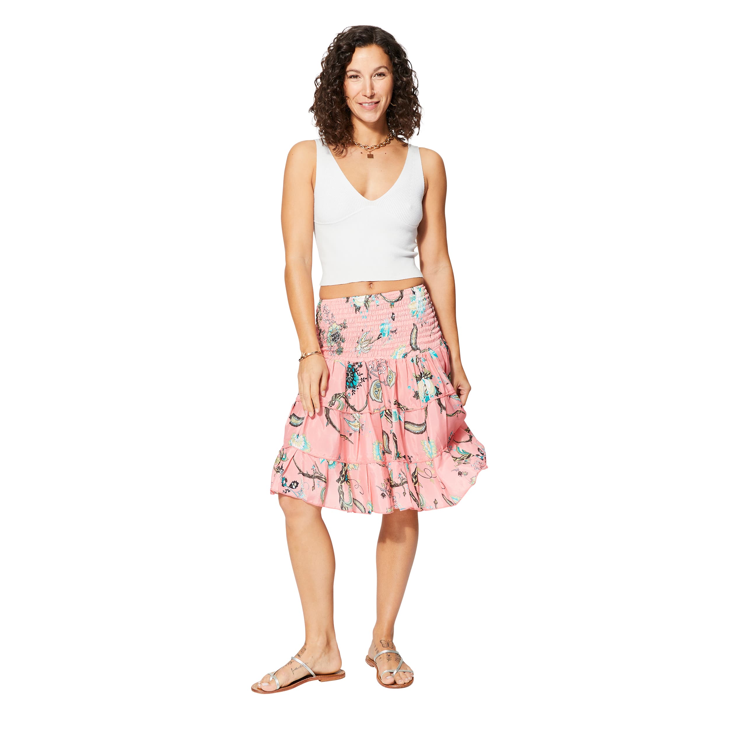 Jupe été courte Colum - 100% polyester - Akoustik Online