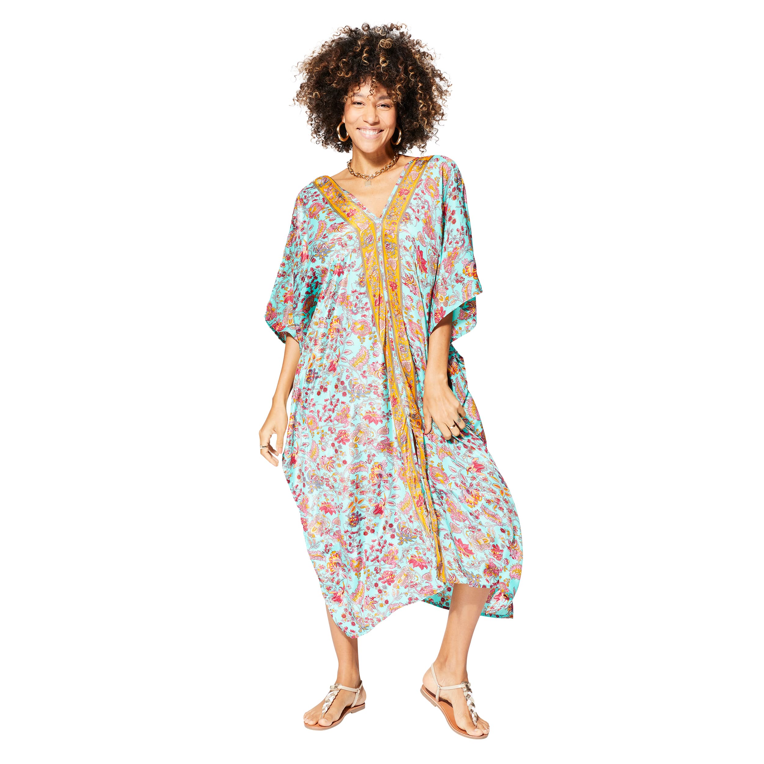 Kaftan été mi-long manches 3/4 Fulk - 100% polyester - Akoustik Online
