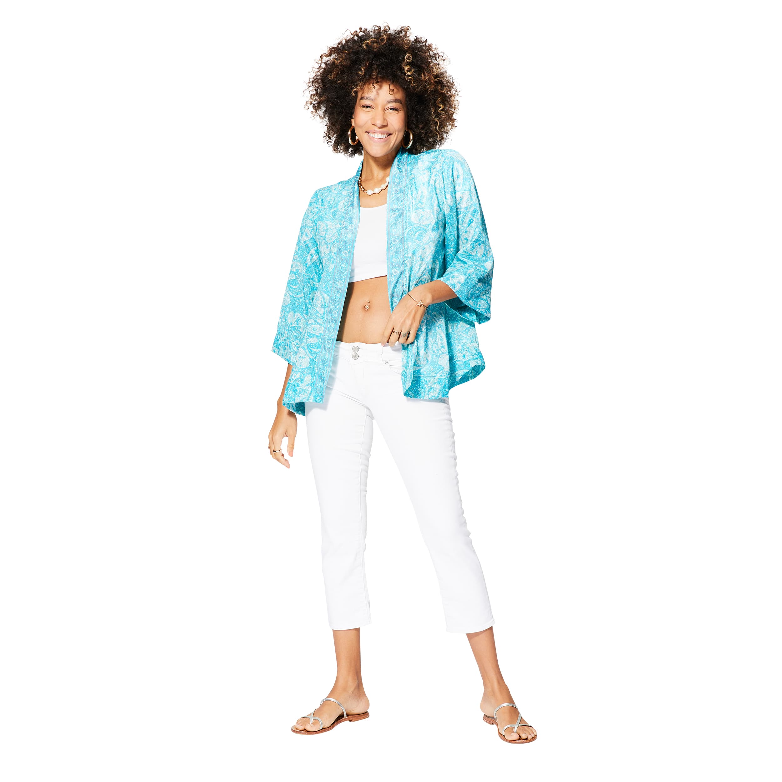 Kimono été court manches 3/4 Kiyoshi - Akoustik Online